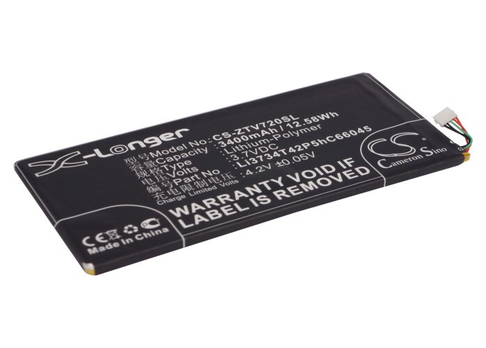 Batteri til tablet til ZTE V72, V72a, Velox