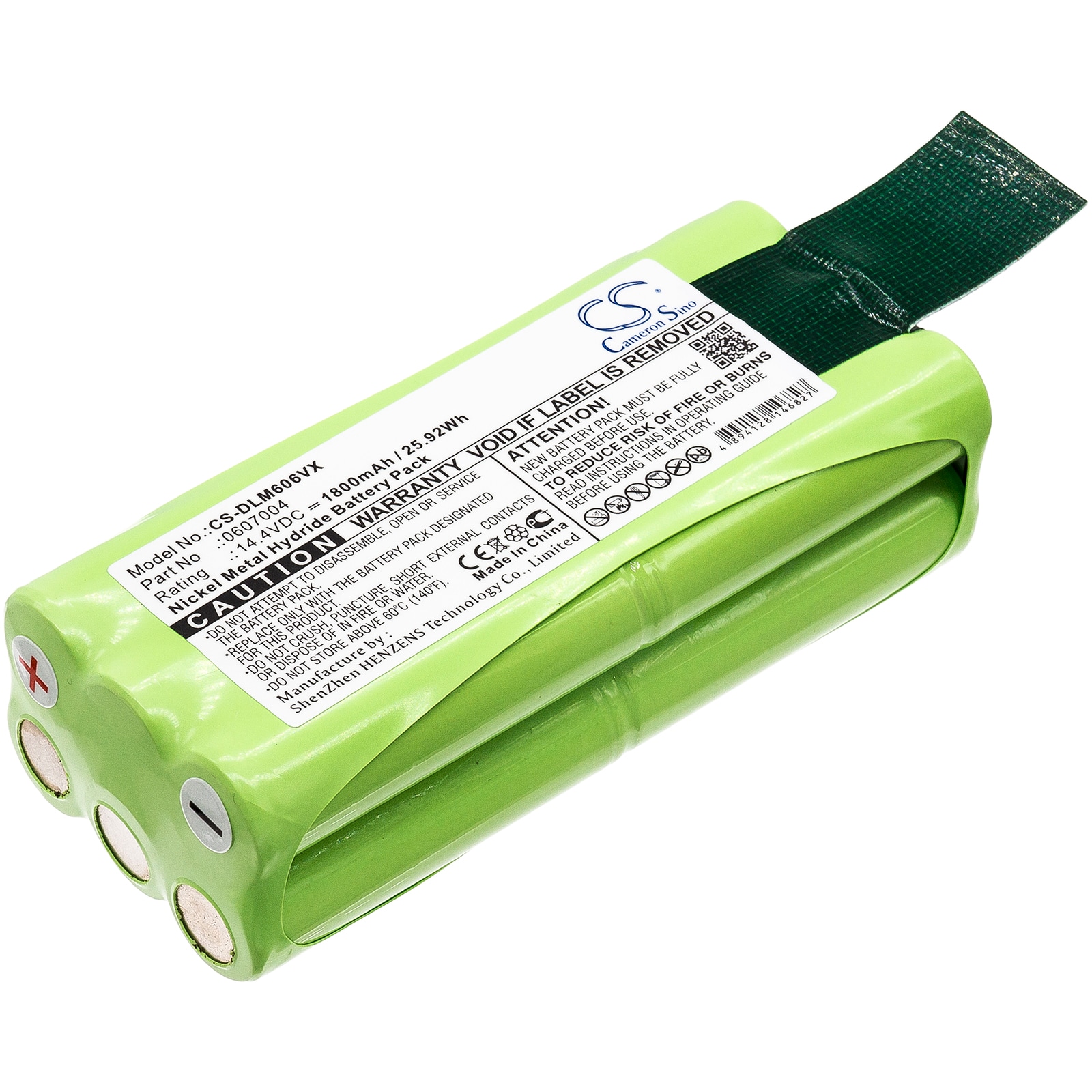 Batteri til støvsuger til Dirt Devil Libero M606, Libero M606-1, Libero M606-2 og andre.