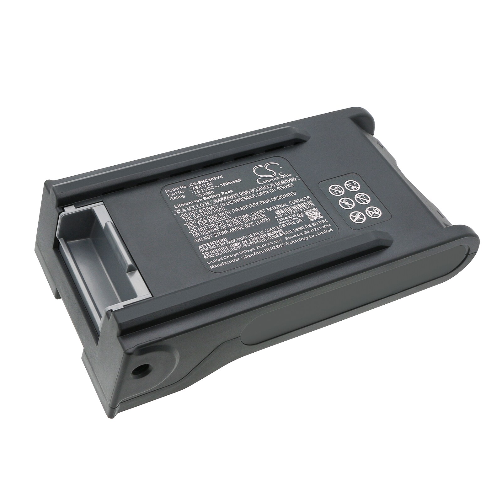 Batteri til støvsuger til Shark IC205, IC205CCO, IC200C osv.