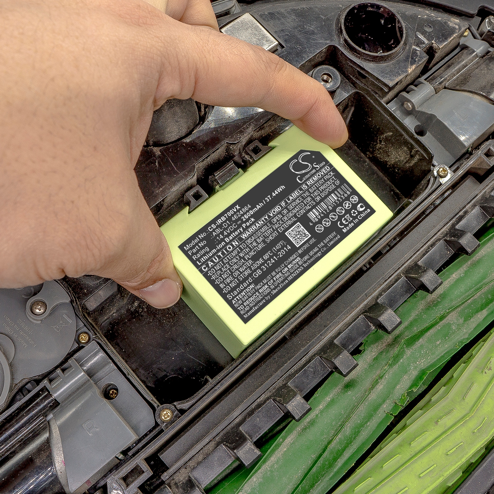 Batteri til støvsuger til iRobot Roomba i7, Roomba i7+, Roomba e5 og andre.