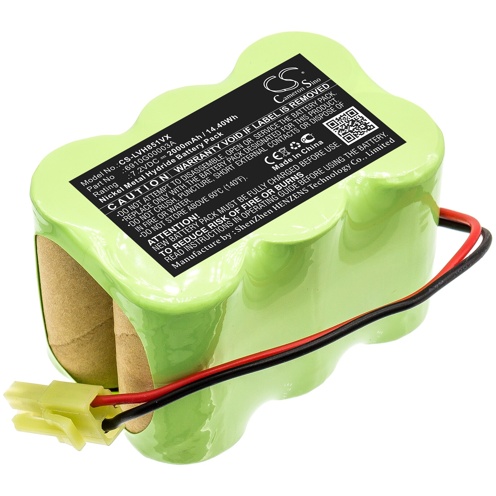 Batteri til støvsuger til LG VH851C, V-H851CP, VH852CP