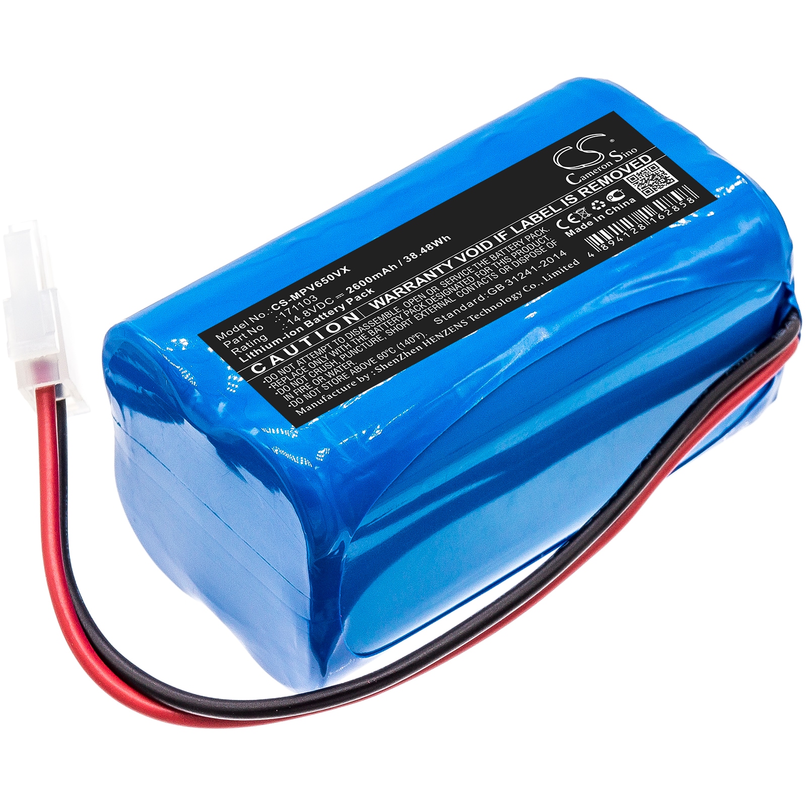 Batteri til støvsuger til Mamibot PreVac 650, Exvac 660, EXVAC osv.