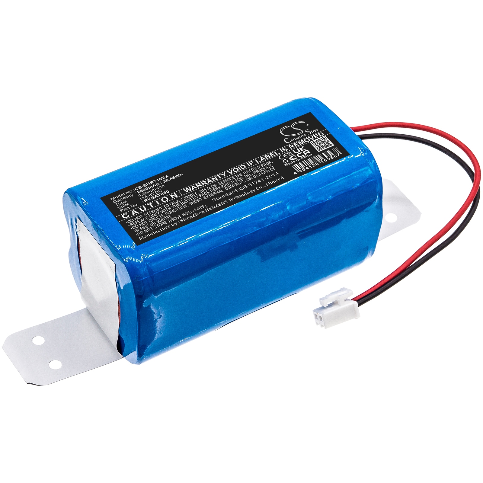 Batteri til støvsuger til Shark ION Robot Vacuum R71, ION Robot Vacuum R72 og andre.