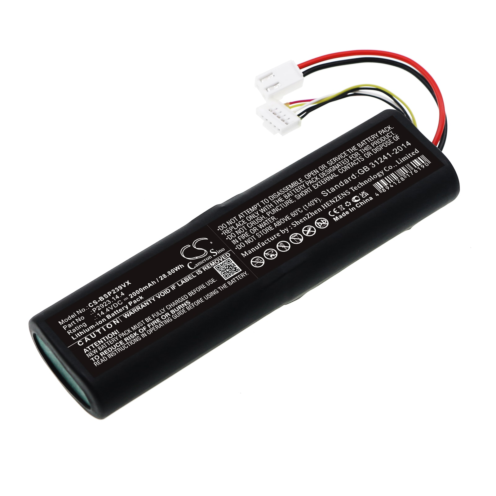 Batteri til støvsuger til Bissell 2390A, 2390, 23903 osv.