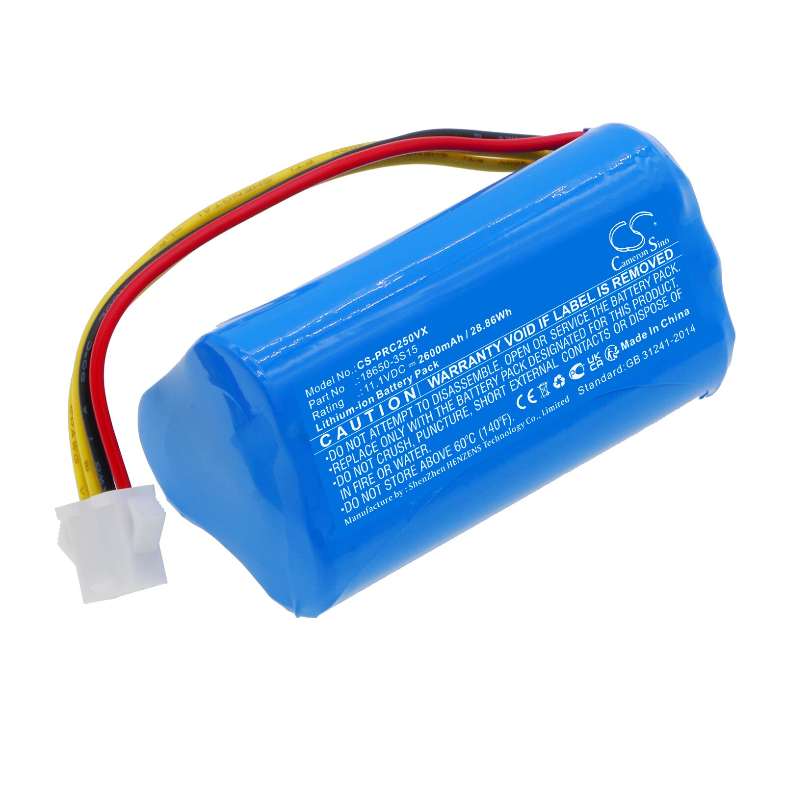 Batteri til støvsuger til Pure Clean PUCRC25, PUCRC25_0, PUCRC26B