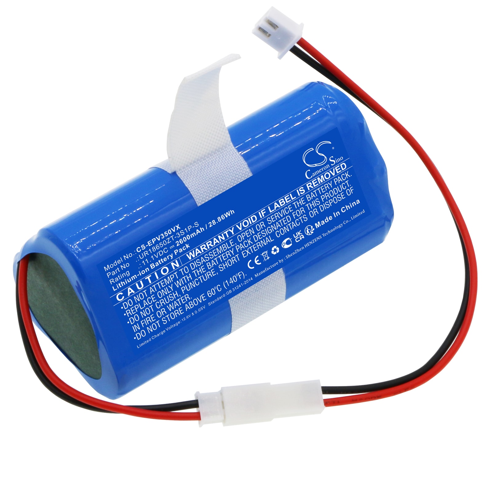 Batteri til vakuum til Electropan Ilife V3S