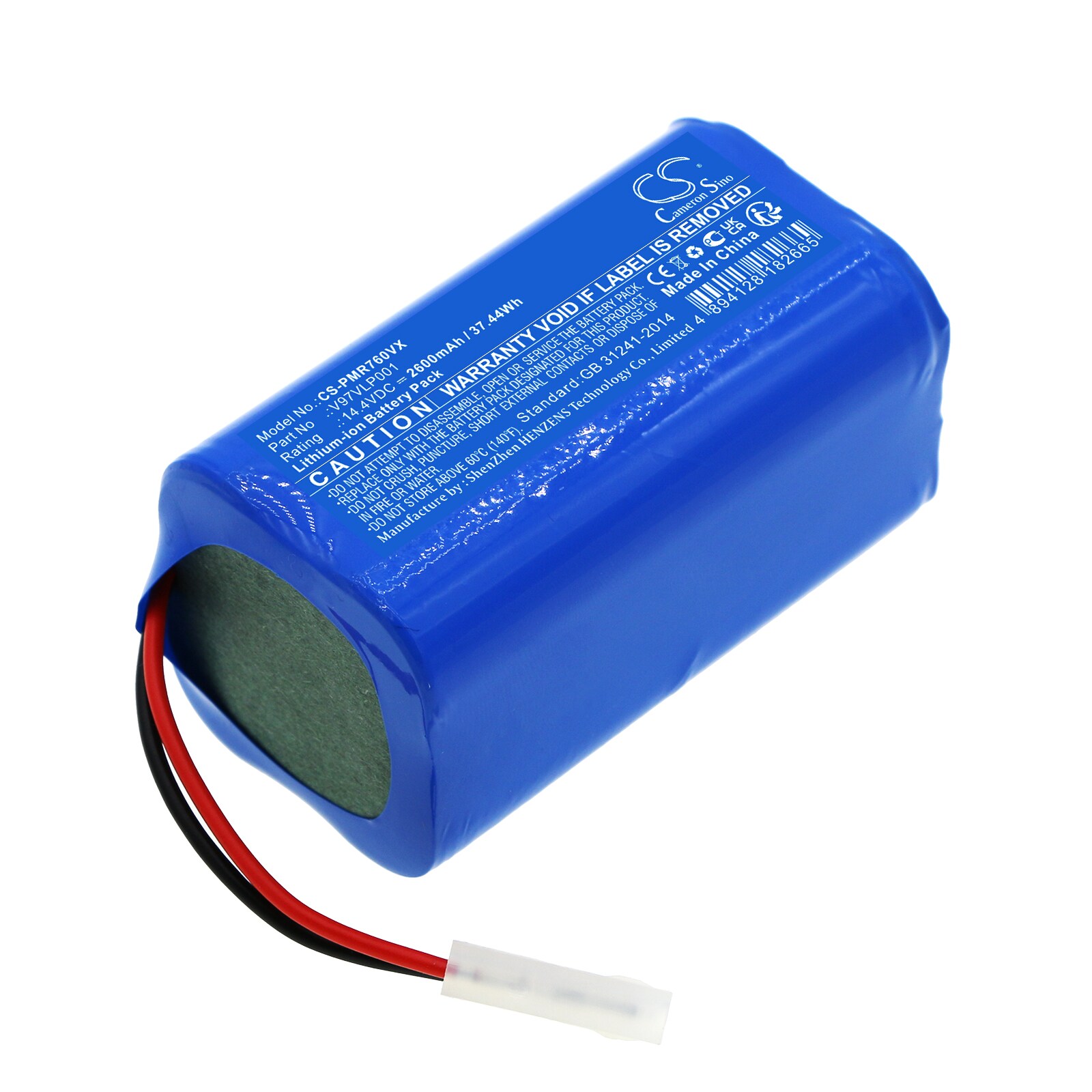 Batteri til støvsuger til Panasonic MC-8R76C, MC-8R76D, MC-RS753 og andre.