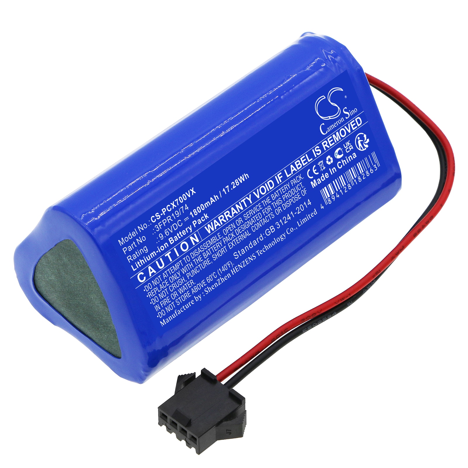 Batteri til støvsuger til Pure Clean PUCRCX70 ( Version 2 )