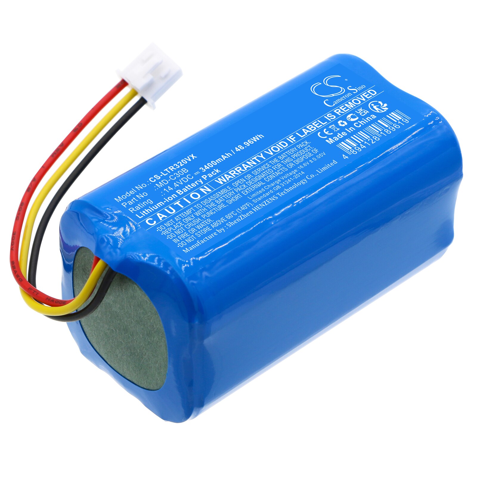 Batteri til støvsuger til Liectroux E30, C30B, C30B 2D osv.