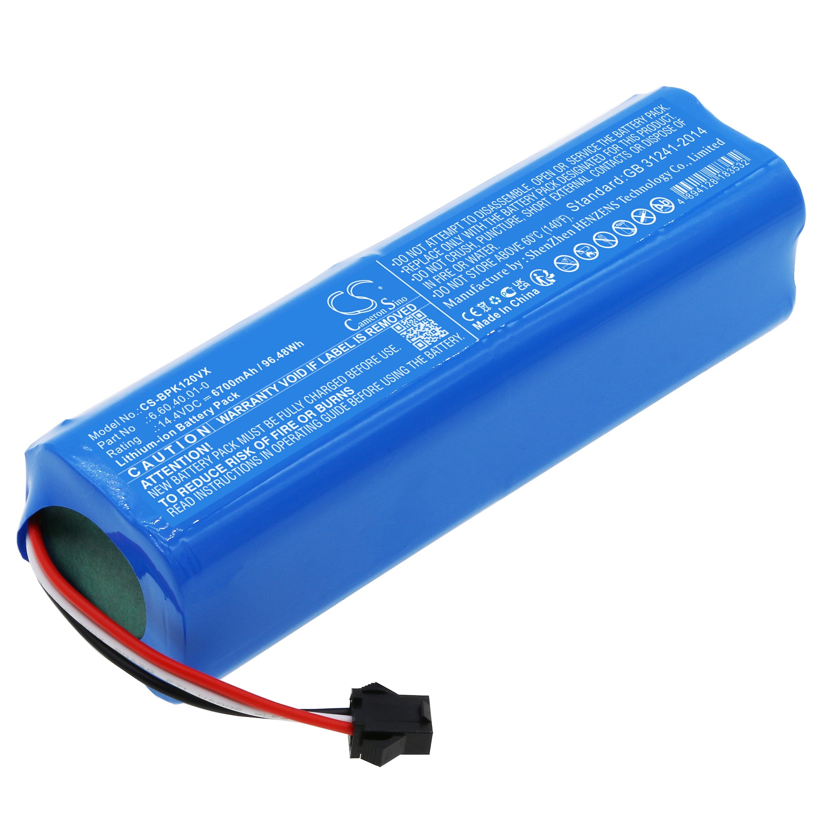 Batteri til støvsuger til Airrobo T10+, T10 Plus, T9