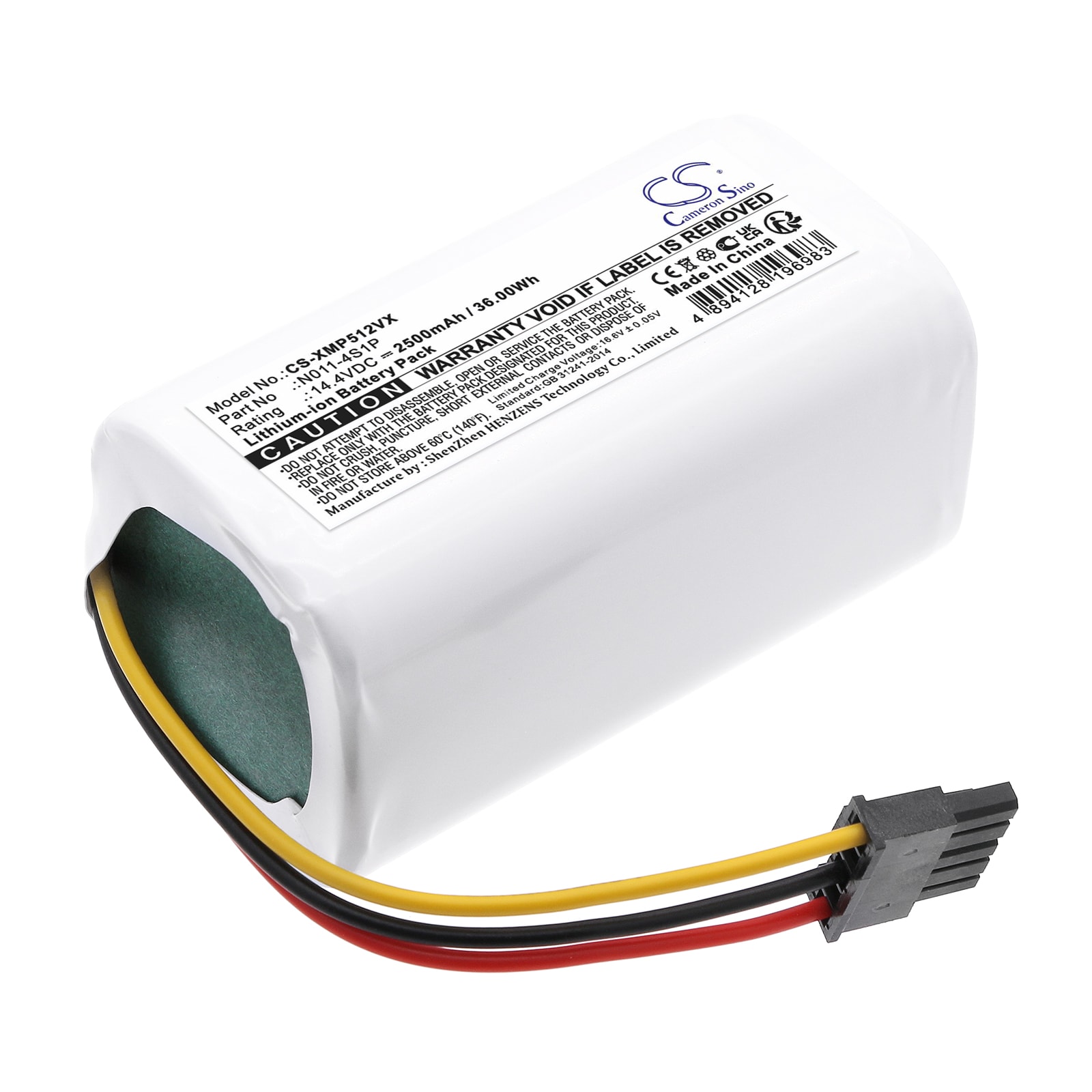Batteri til støvsuger til Xiaomi Mi Robotstøvsuger Mop 2 Lite, MJSTL, 042621 og andre.