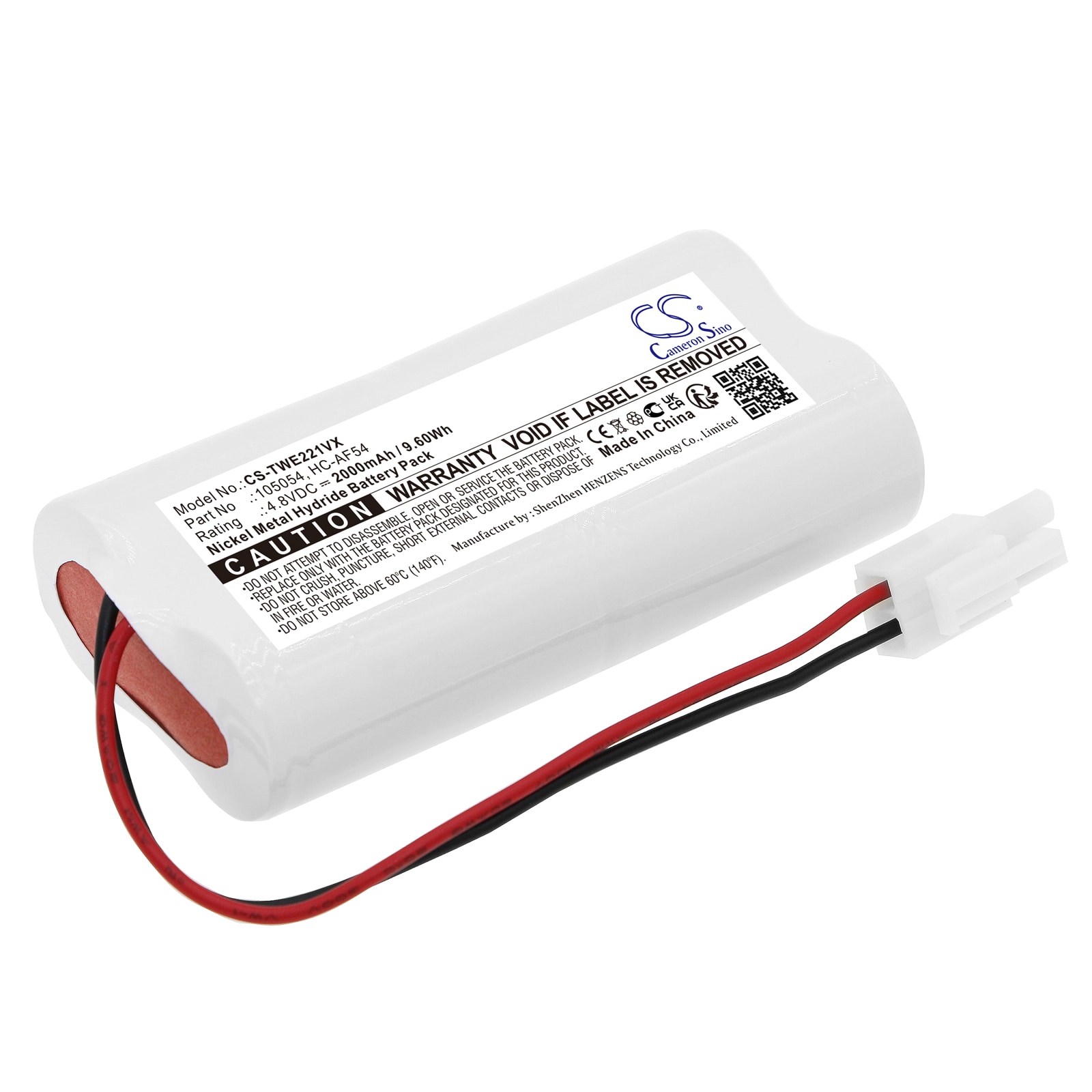 Batteri til støvsuger til TWINBIRD HC-E221, HC-E221BL, HC-EB21 og andre