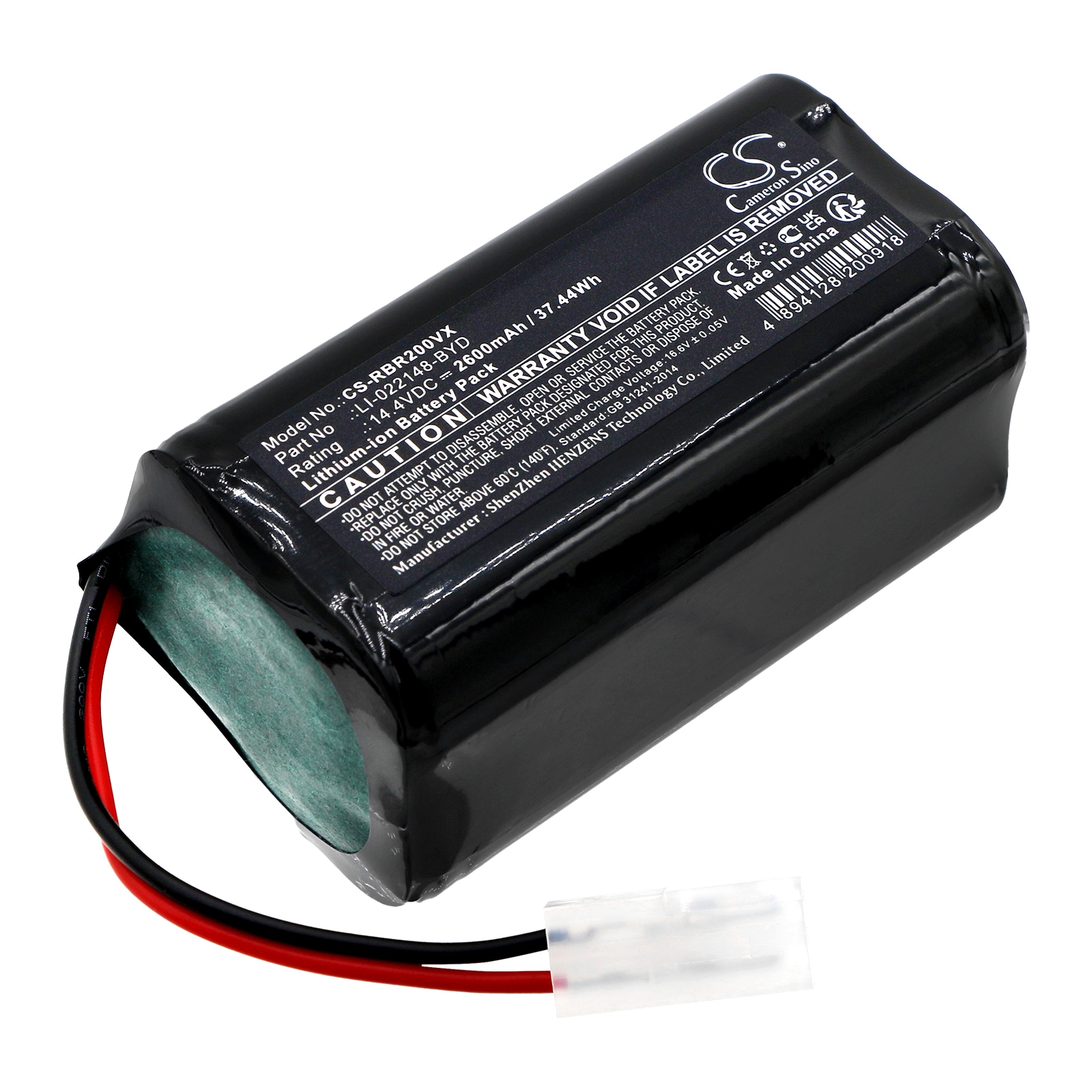 Batteri til støvsuger til RobZone Roomy 2.0, Gold, Silver osv.