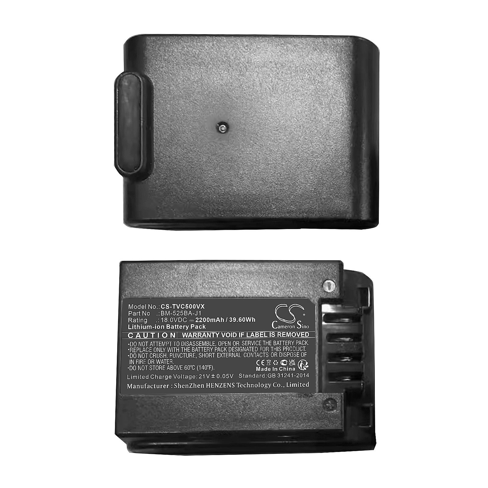 Batteri til støvsuger til Toshiba VC-CLX50-N, VC-CLX50-R, VC-CLX51-T osv.