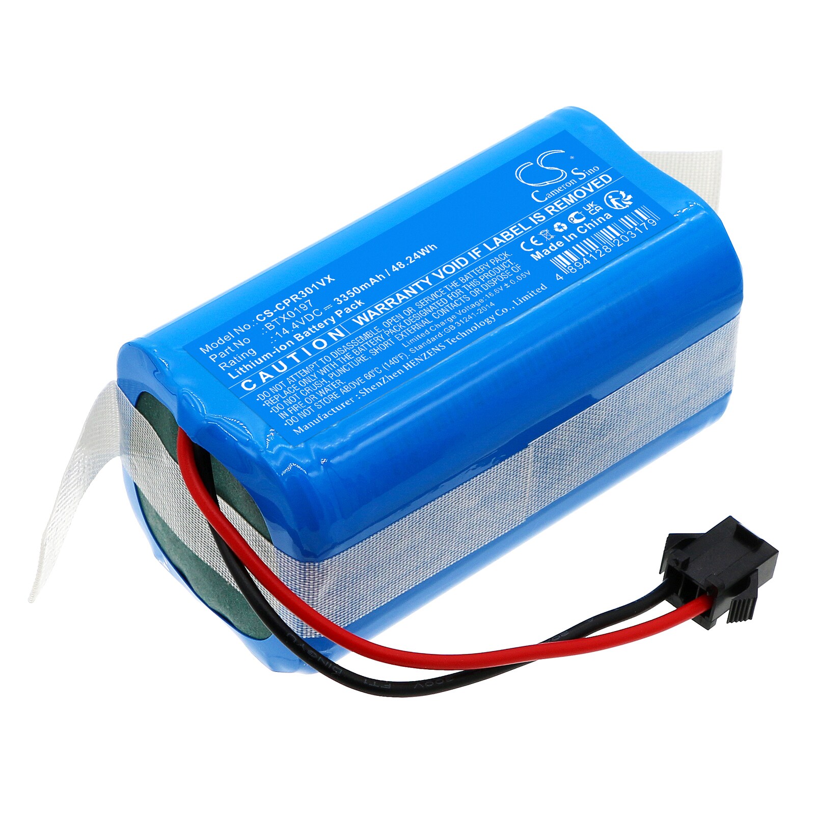 Batteri til støvsuger til Concept VR3000, VR3110, VR3100 osv.