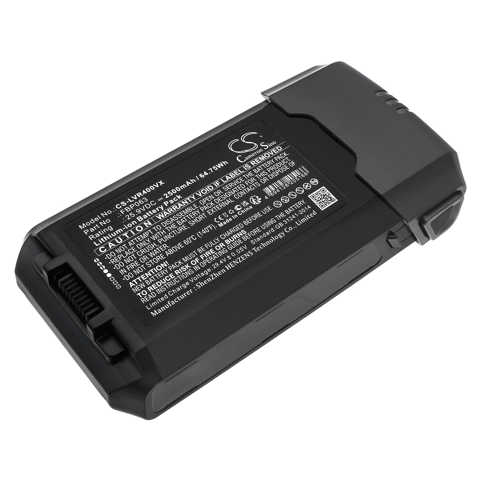 Batteri til støvsuger til Levoit VortexIQ 40, LSV-VF401-AUSR LSV-VF401-AUK og andre
