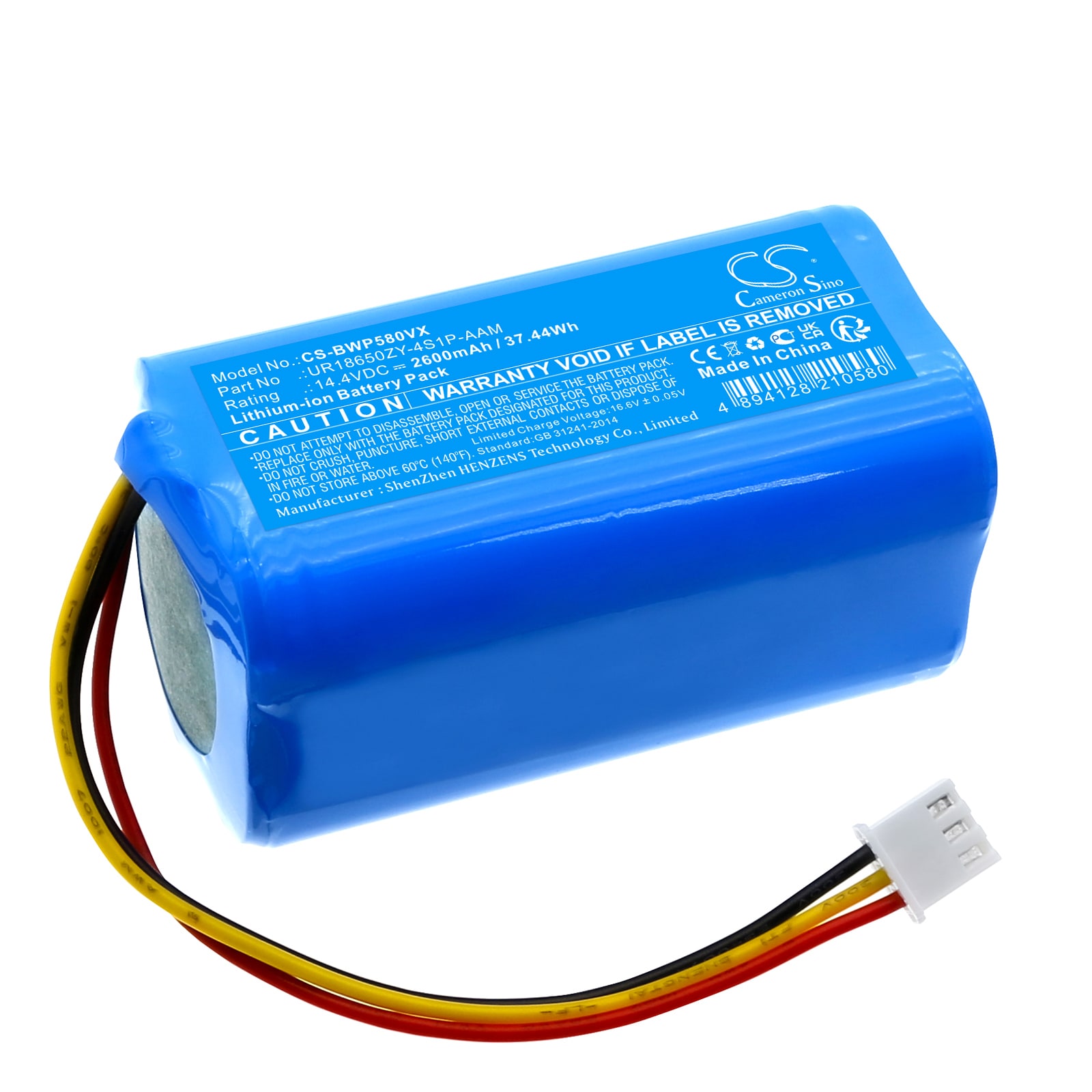 Batteri til støvsuger til Bobsweep WVP58021, Bob PetHair Slam, Bob PetHair Vision osv.