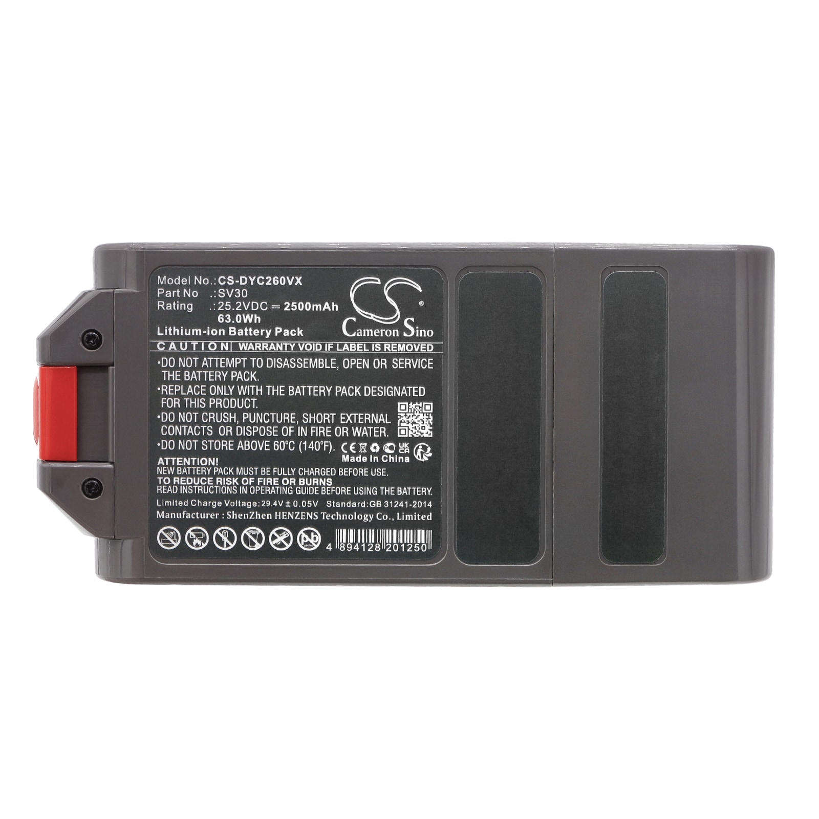 Batteri til støvsuger til Dyson V12 SV20, SV26, SV30 osv.