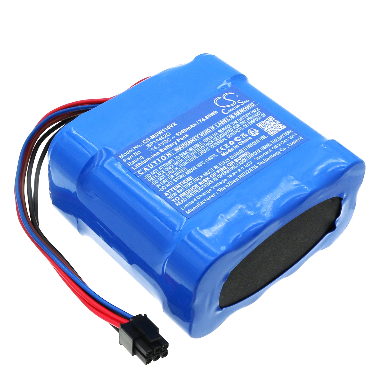 Batteri til vakuum til Media RM2102, W11 Pro, W11 Plus osv.