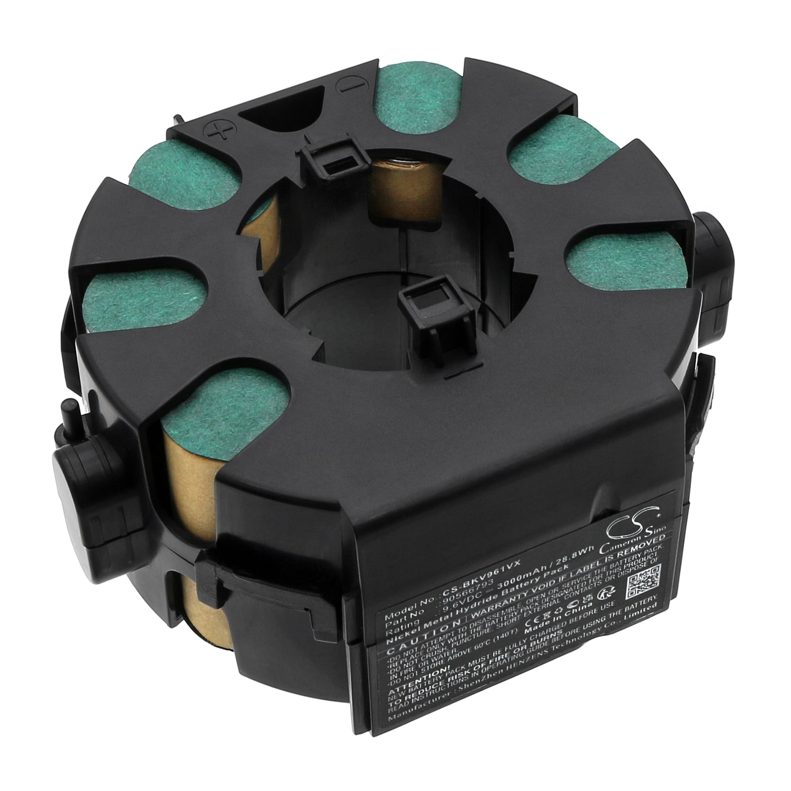 Batteri til støvsuger til Black&Decker DV9610N, WD9610, DV9610AN osv.