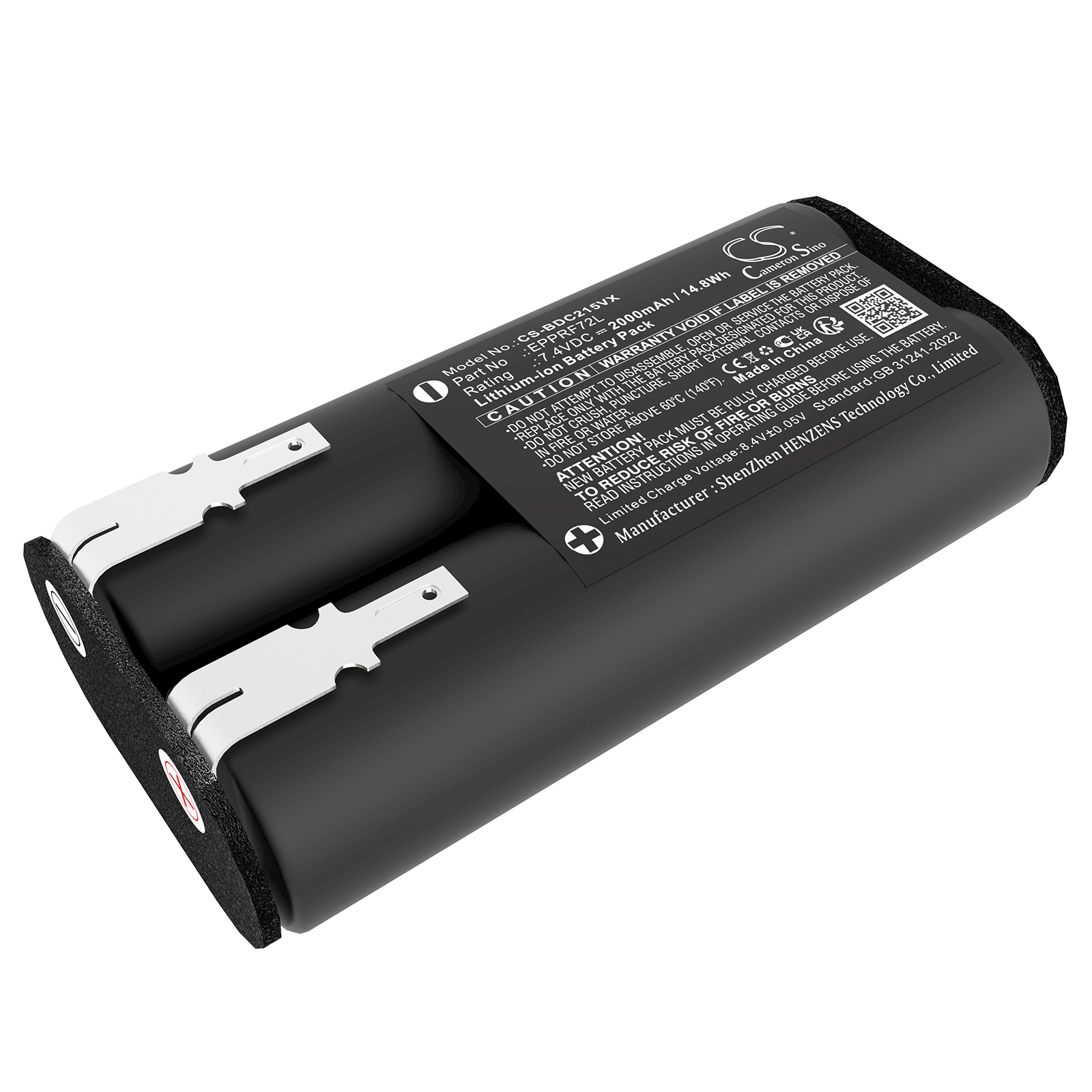 Batteri til støvsuger til Black+Decker BDCD8GPA-QW, G9L72+, HNVC215B osv.