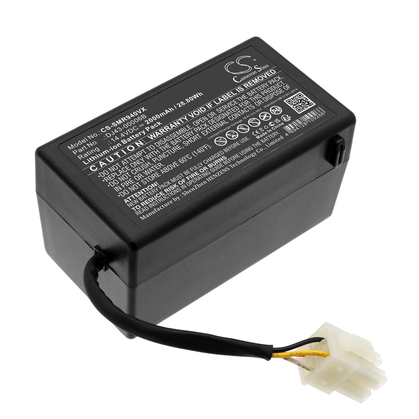 Batteri til støvsuger til Samsung NaviBot SR8940, NaviBot SR8950, NaviBot SR8980 og andre.