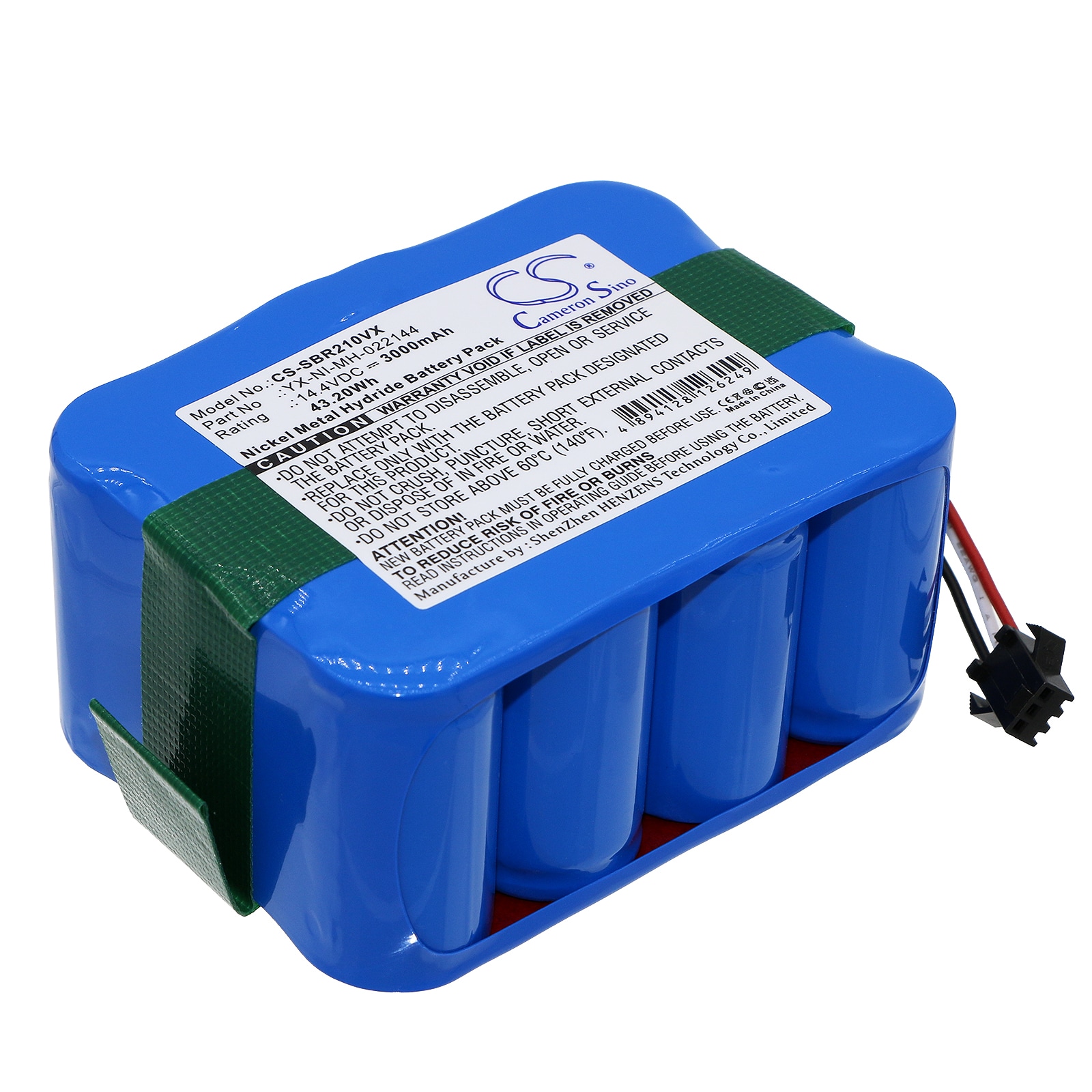 Batteri til støvsuger til Vileda XR210, XR510, KV8