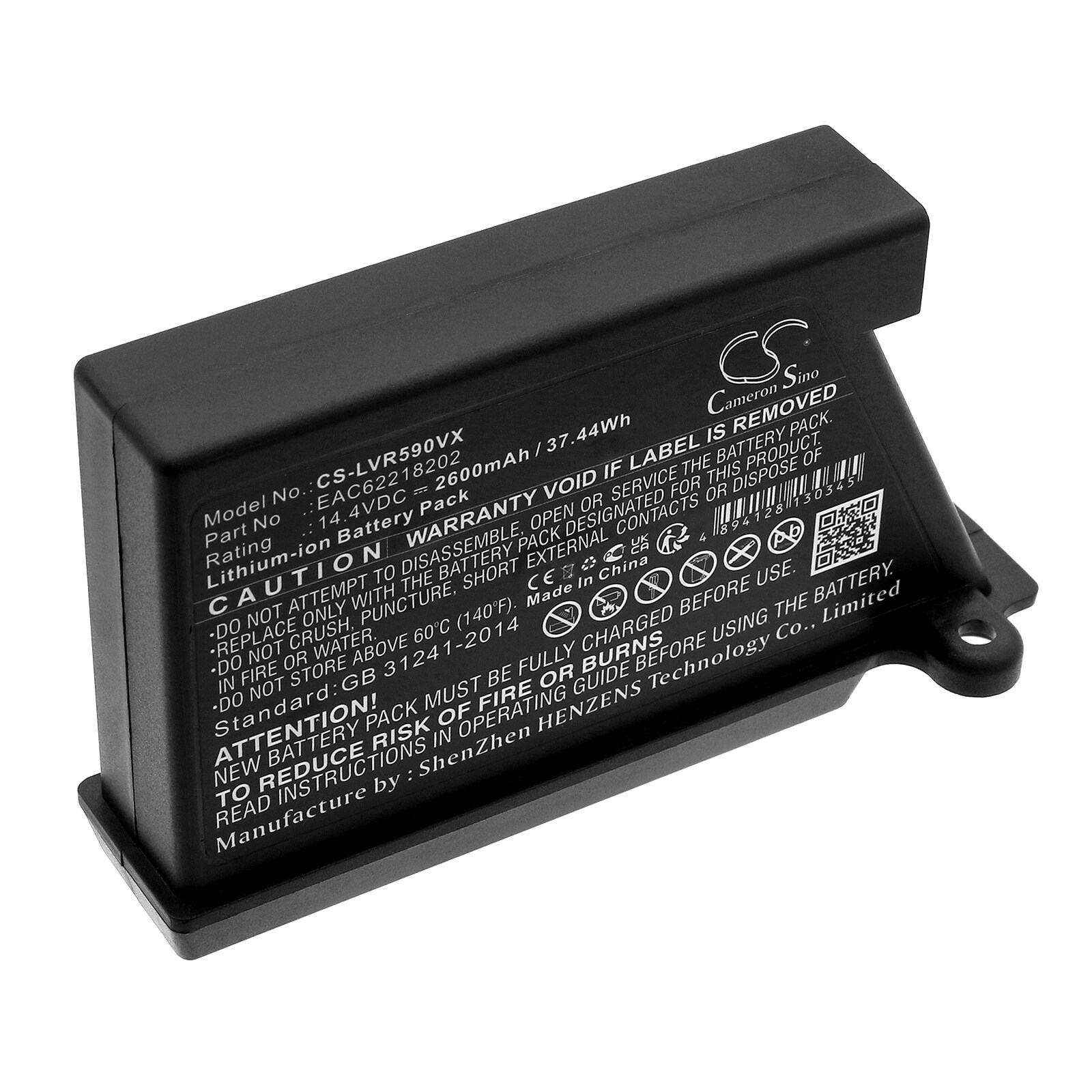 Batteri til støvsuger til LG VR34406LV, VR34408LV, VR5902LVM og andre.