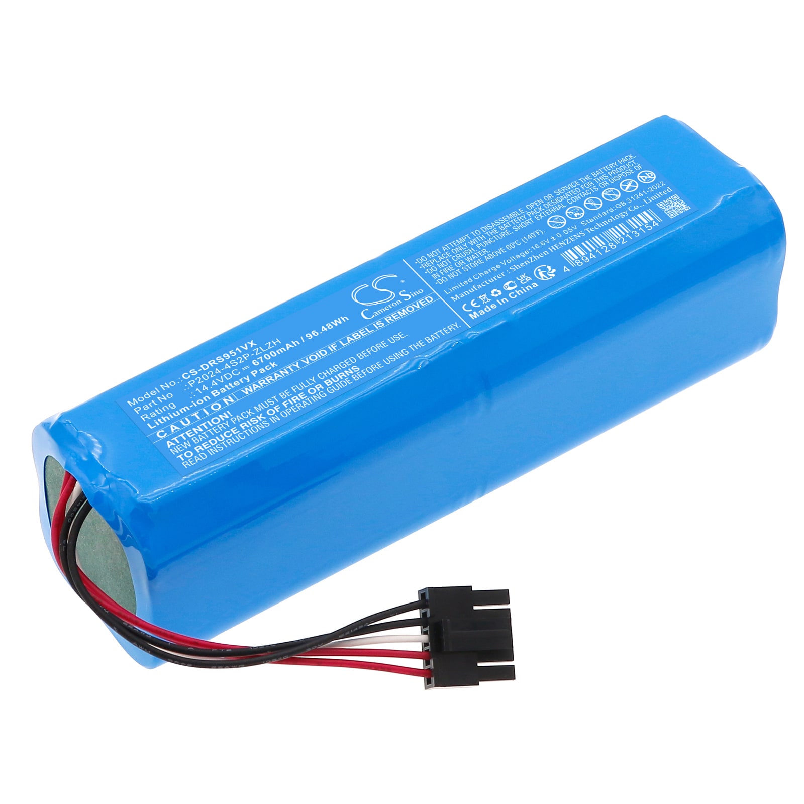 Batteri til støvsuger til Dreame RLS95HE, S30 Pro Ultra, S40 osv.