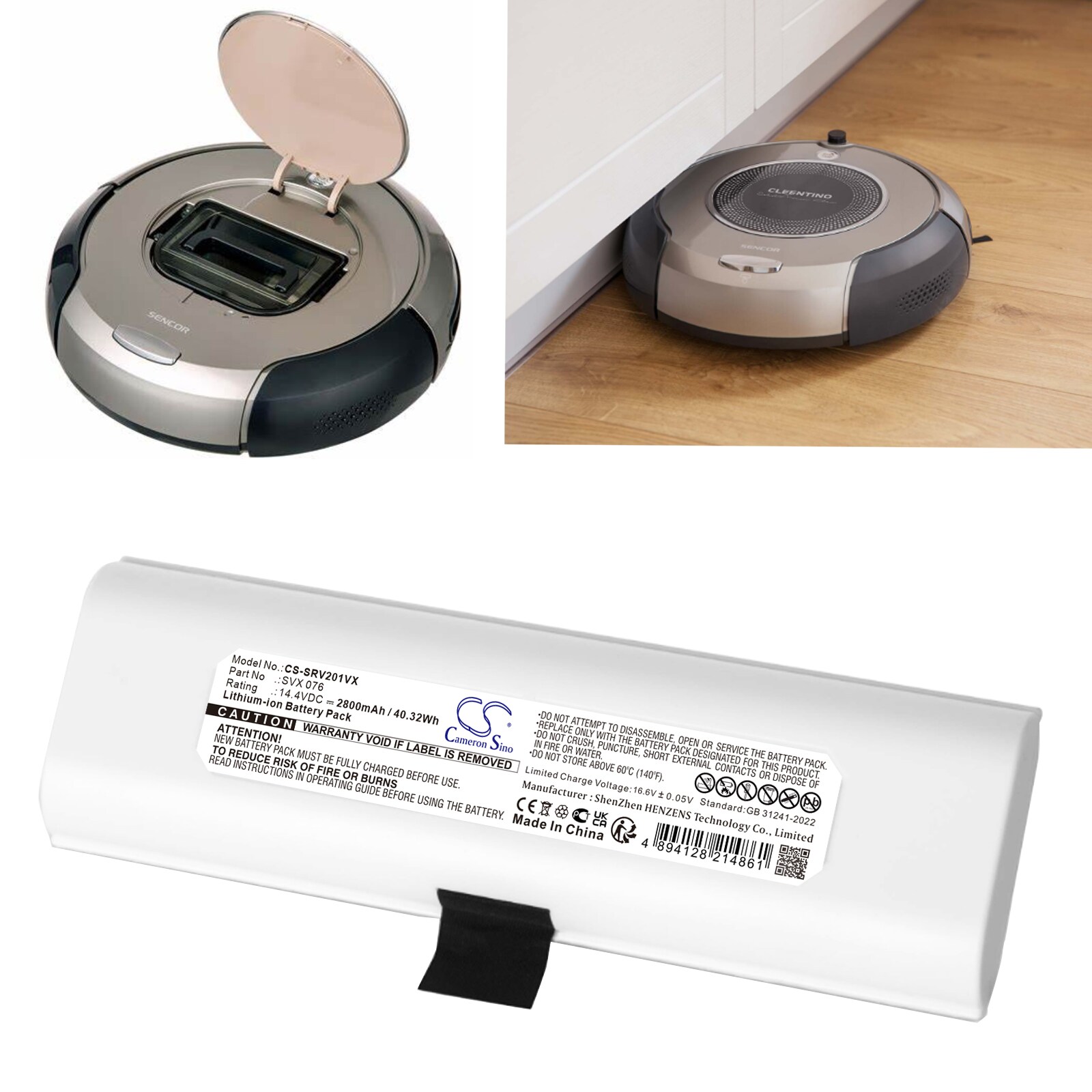 Batteri til vakuum til Sencor SRV 2010TI