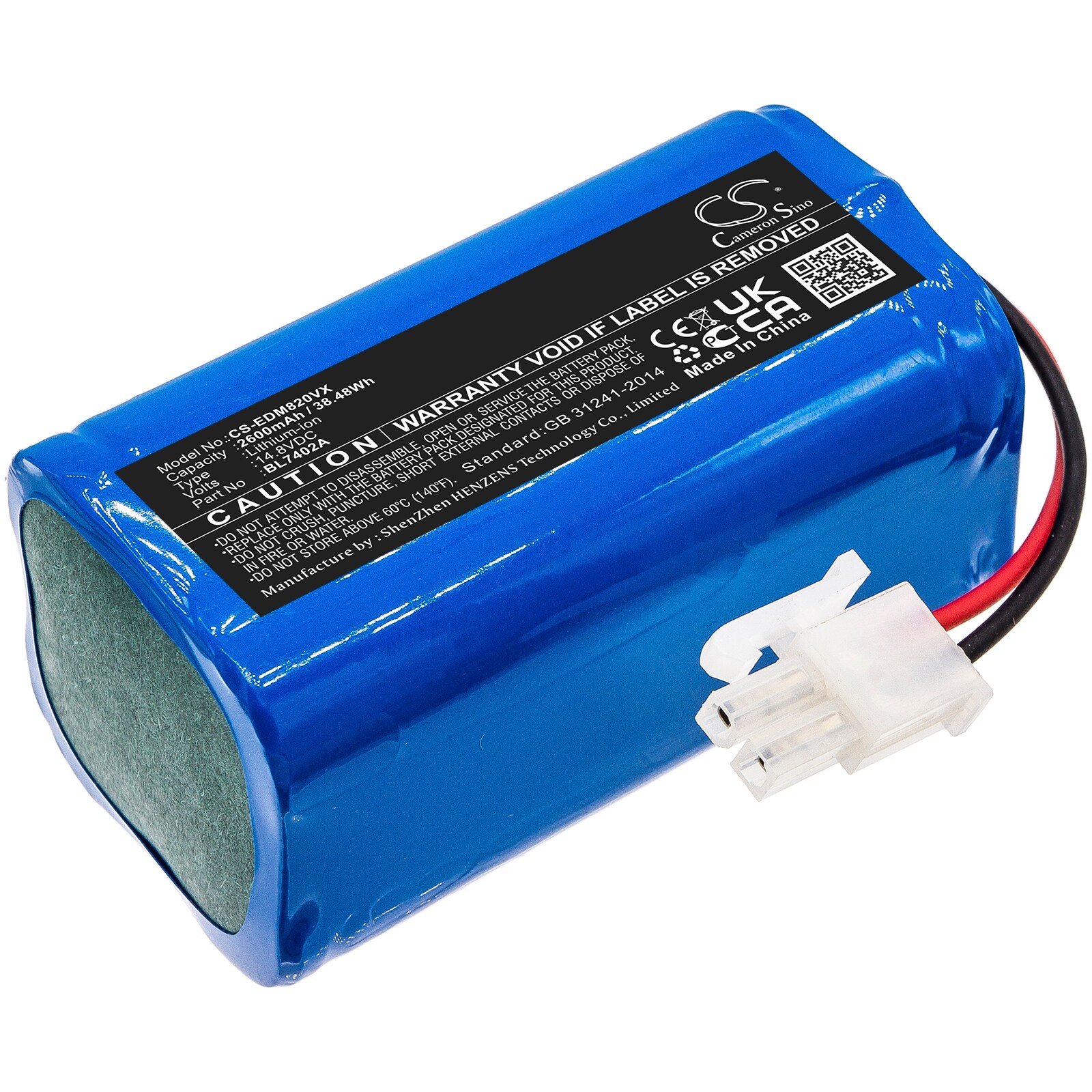 Batteri til støvsuger til TESLA RoboStar T50, RoboStar T60, RoboStar T80 Pro