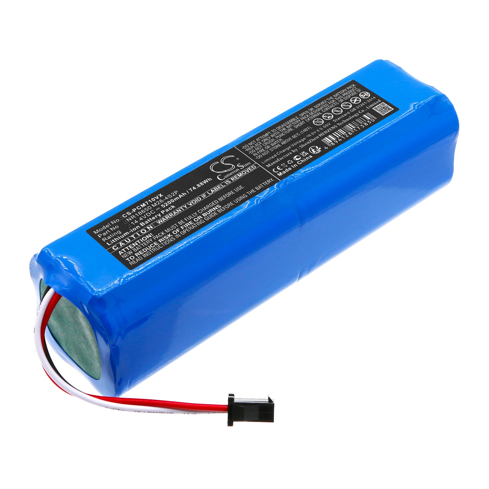 Batteri til støvsuger til Concept VR 3210, VR3210, VR 3205 osv.