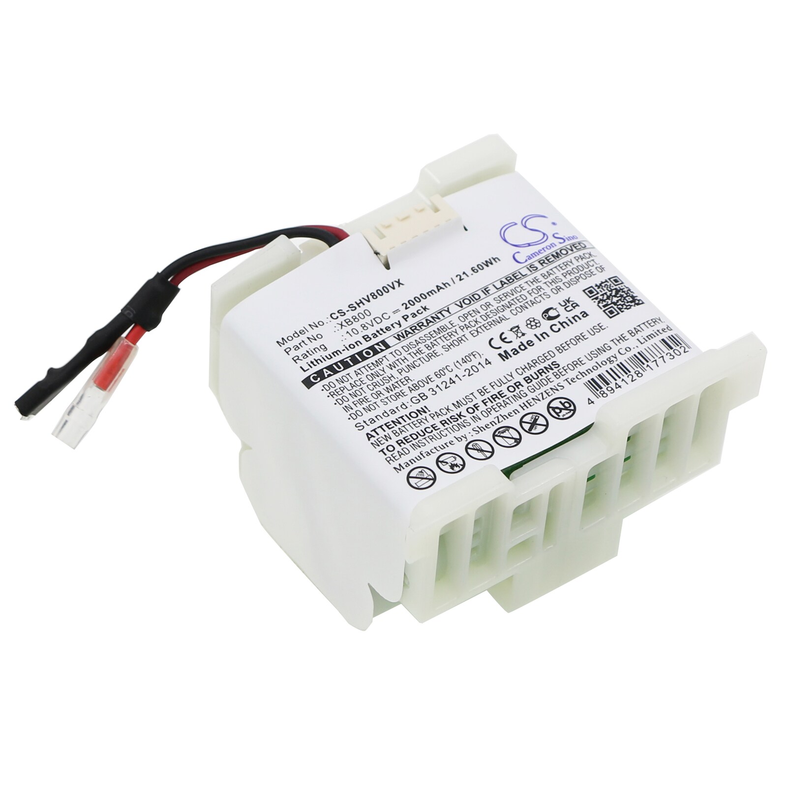 Batteri til støvsuger til Shark LV800, LV801, LV801C