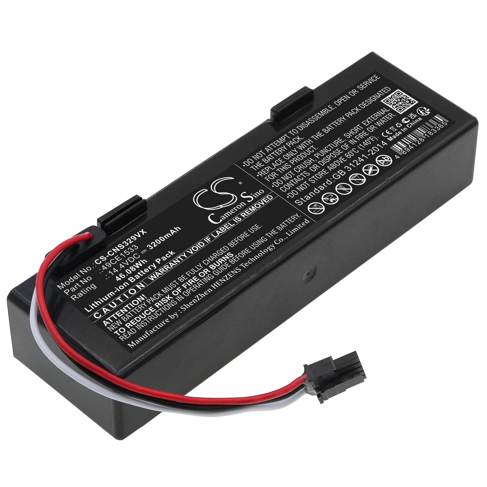 Batteri til støvsuger til CECOTEC CONGA 3290, CONGA 3390, CONGA 3490 osv.