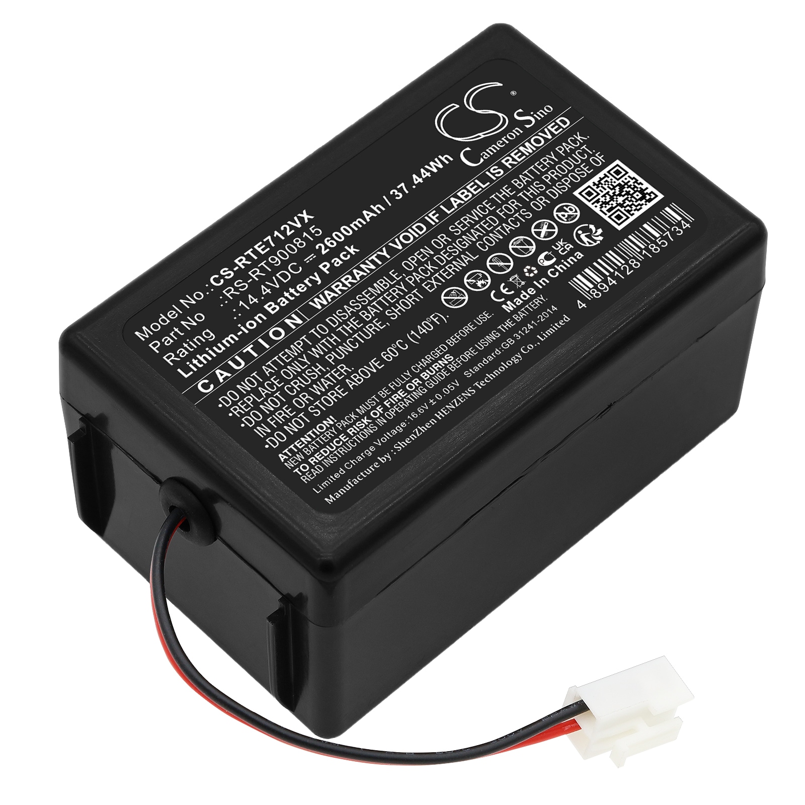 Batteri til støvsuger til Rowenta Smart Force Extreme RR7126 og andre.