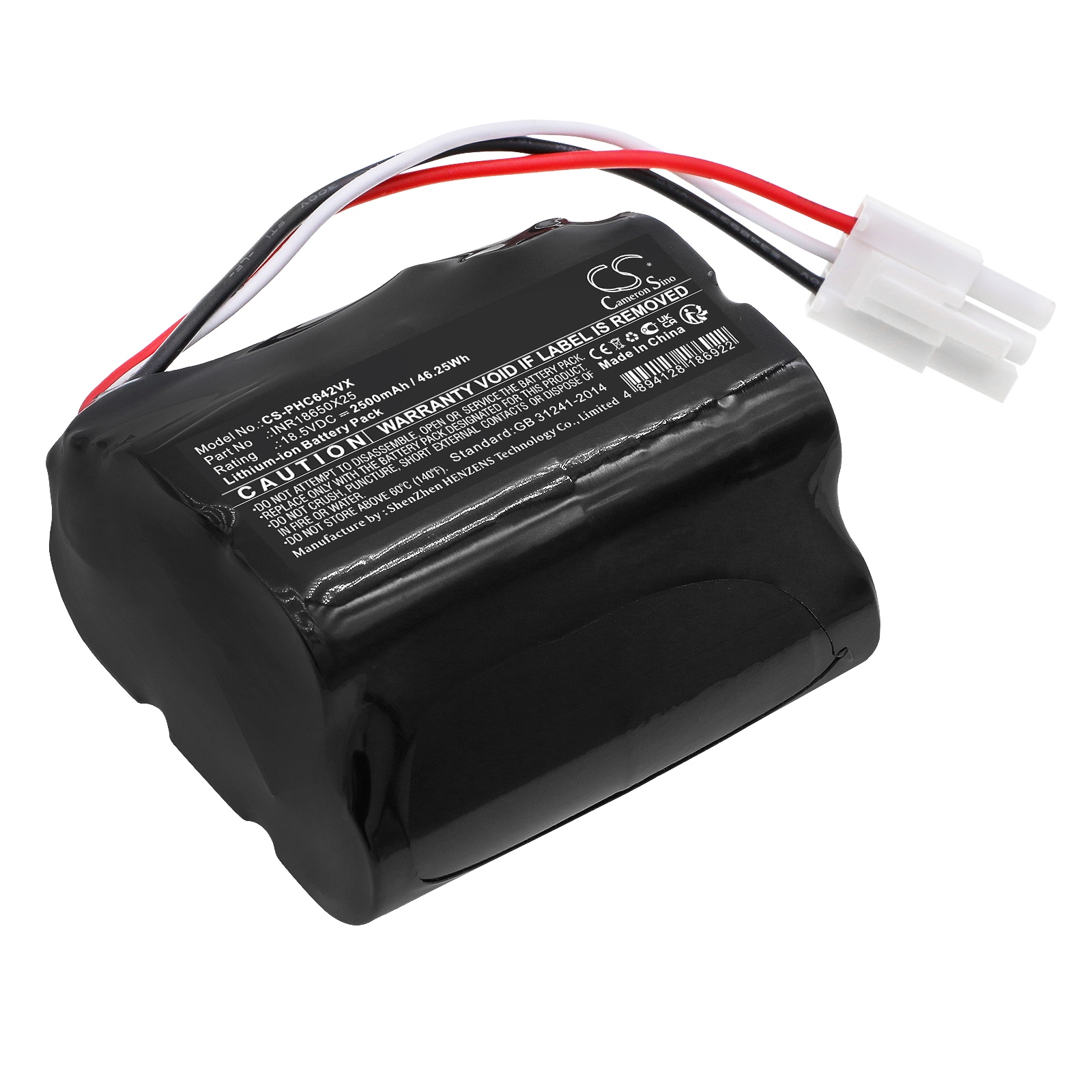 Batteri til støvsuger til Philips FC6401, FC6402, PowerPro Aqua Stick-støvsuger osv.