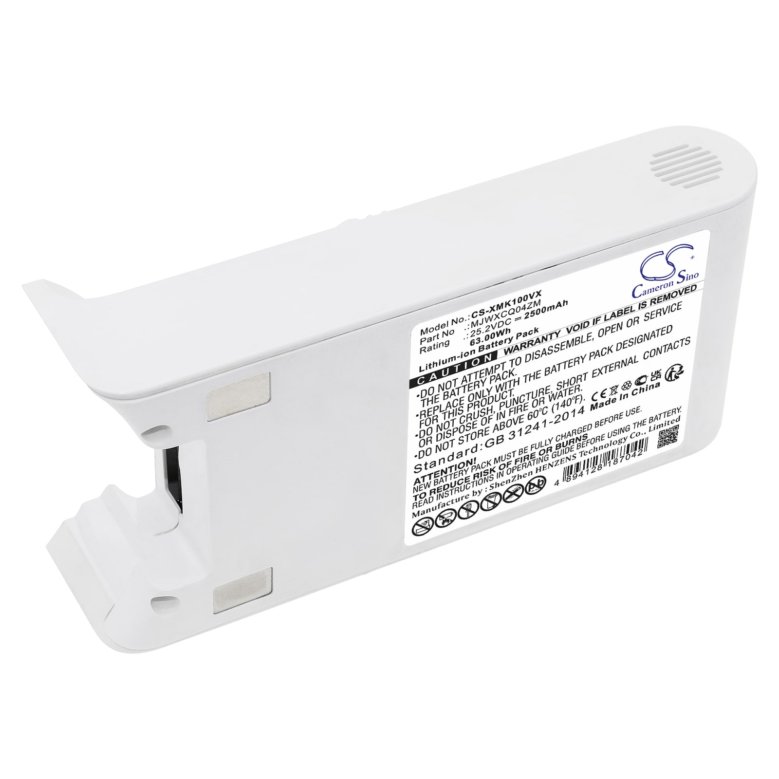 Batteri til vakuum til Xiaomi Mijia 1c, Mijia 1c Lite, K10 og andre.