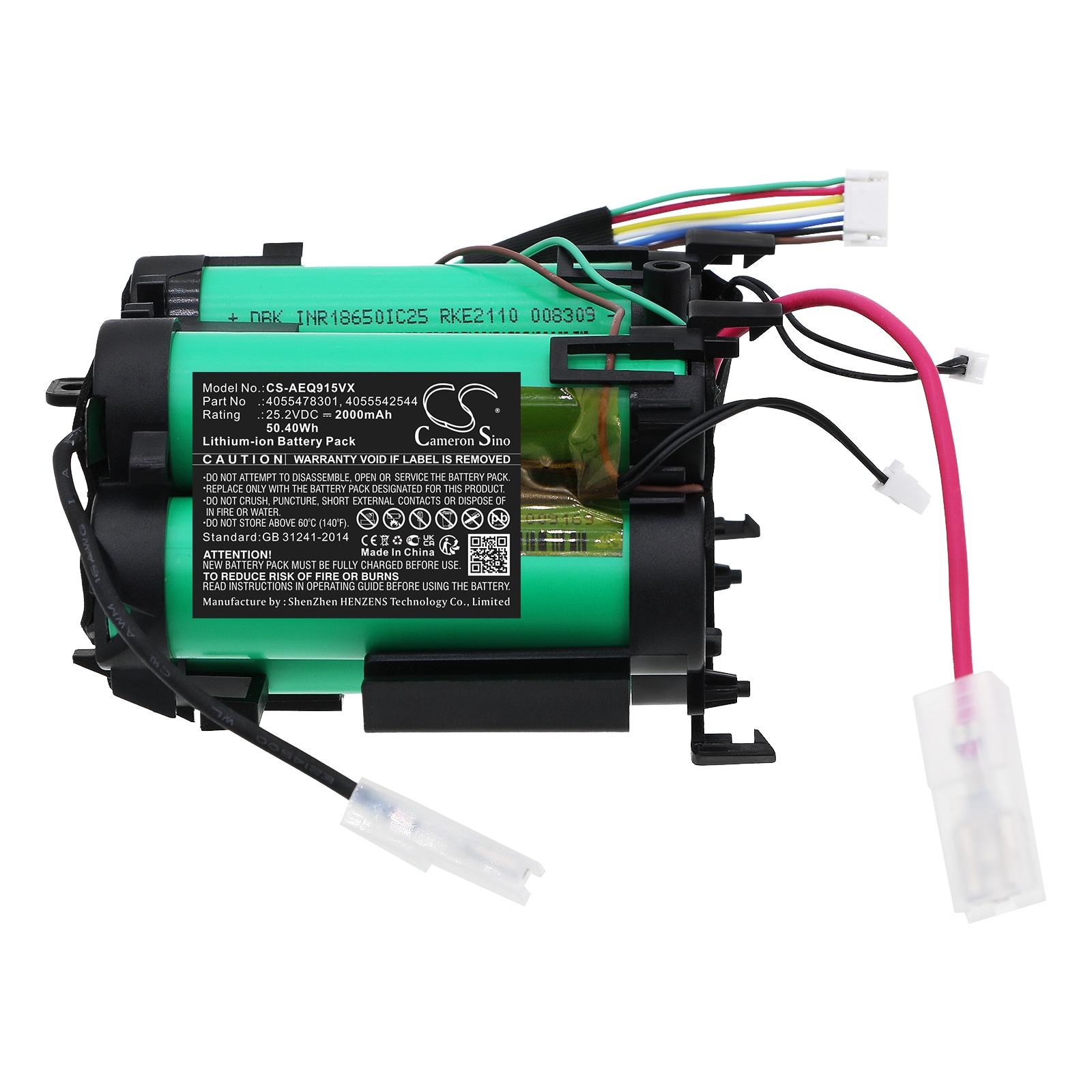 Batteri til støvsuger til AEG QX 9 1 50 IB, QX 9 1 ALRG, QX 9 1 ALRS og andre.