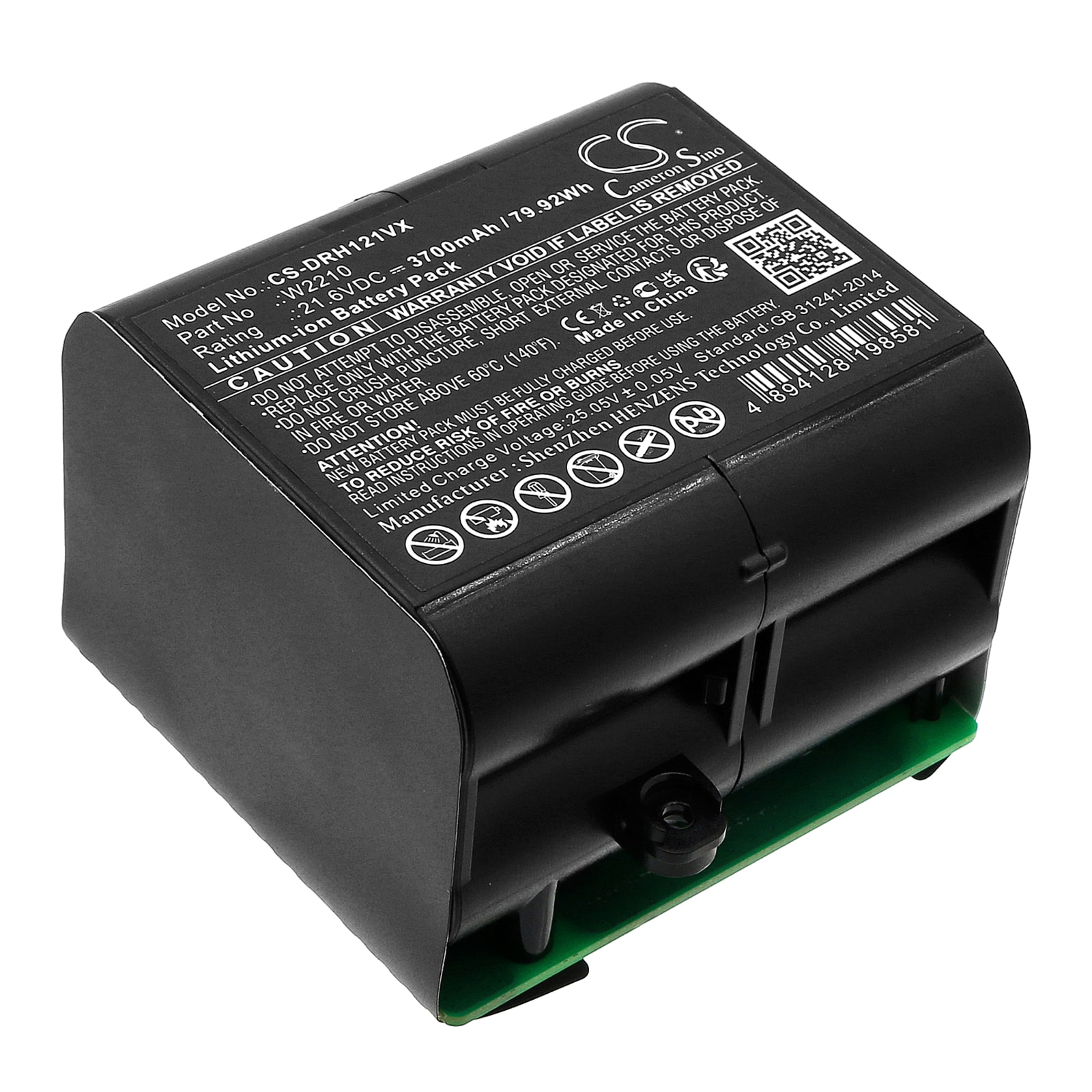 Batteri til støvsuger til Dreame H12, H12 Pro, H12 Pro Plus osv.