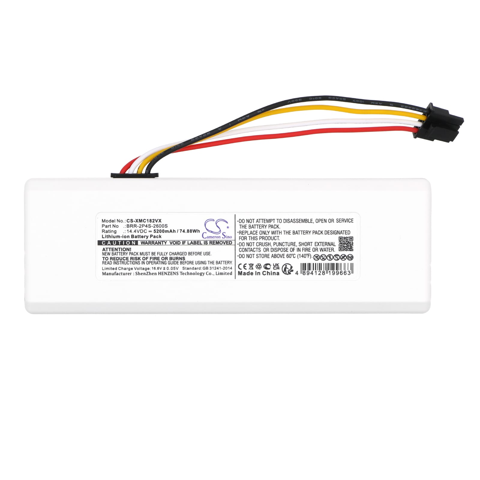Batteri til støvsuger til Xiaomi Roborock 1C, SKV4093GL, XM2000021 og andre.