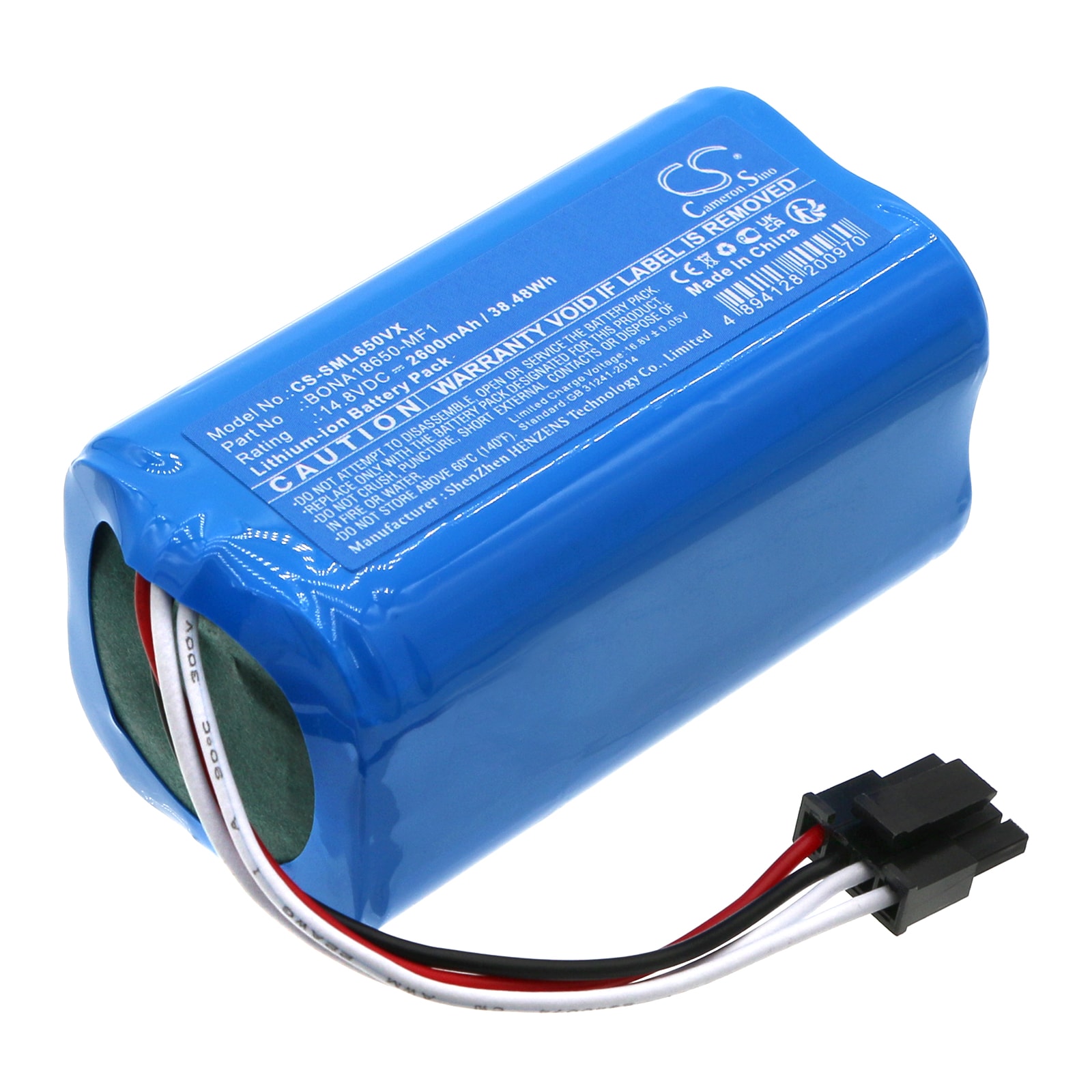 Batteri til vakuum til Symbo Laserbot 650, xBot 5, xBot 5 Pro