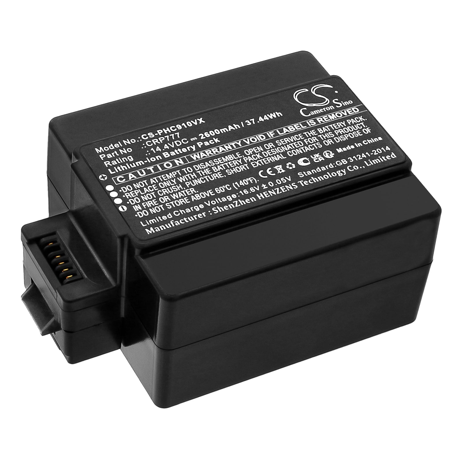 Batteri til vakuum til ICLEBO Robot Pro YCR-M04-02-R, Free, YCR -M04 - 02(R) og andre.