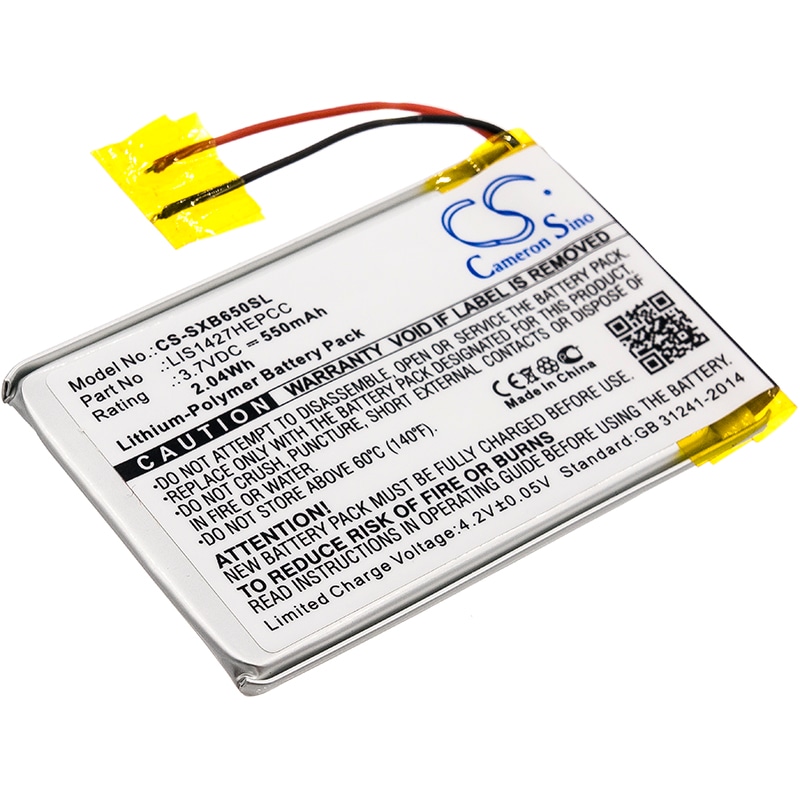 Batteri til trådløst headset til MDR-XB950BT, MDR-XB950B1, MDR-XB650BT og andre.