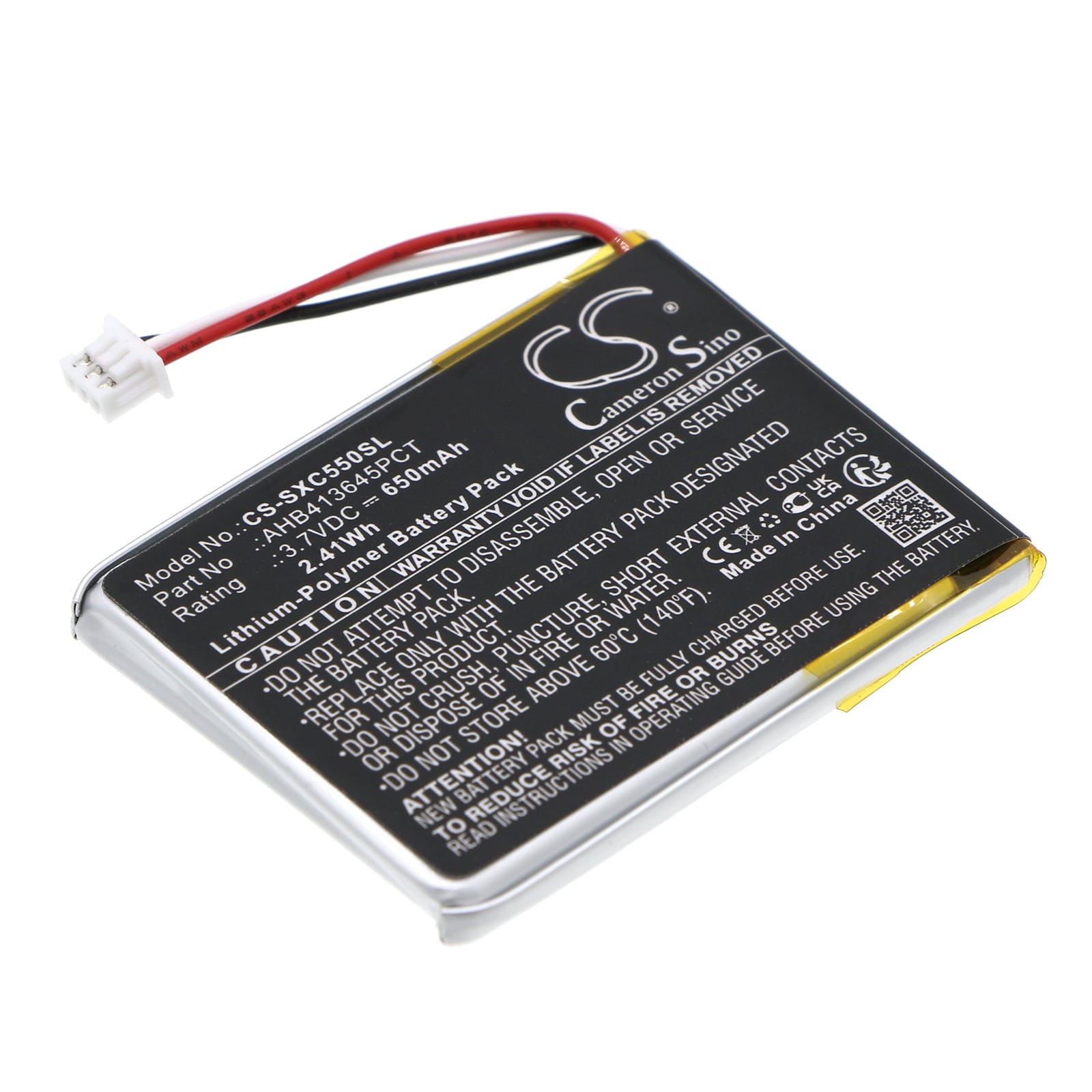 Batteri til trådløst headset til Sennheiser PXC 550, MB 660, EPOS ADAPT 660