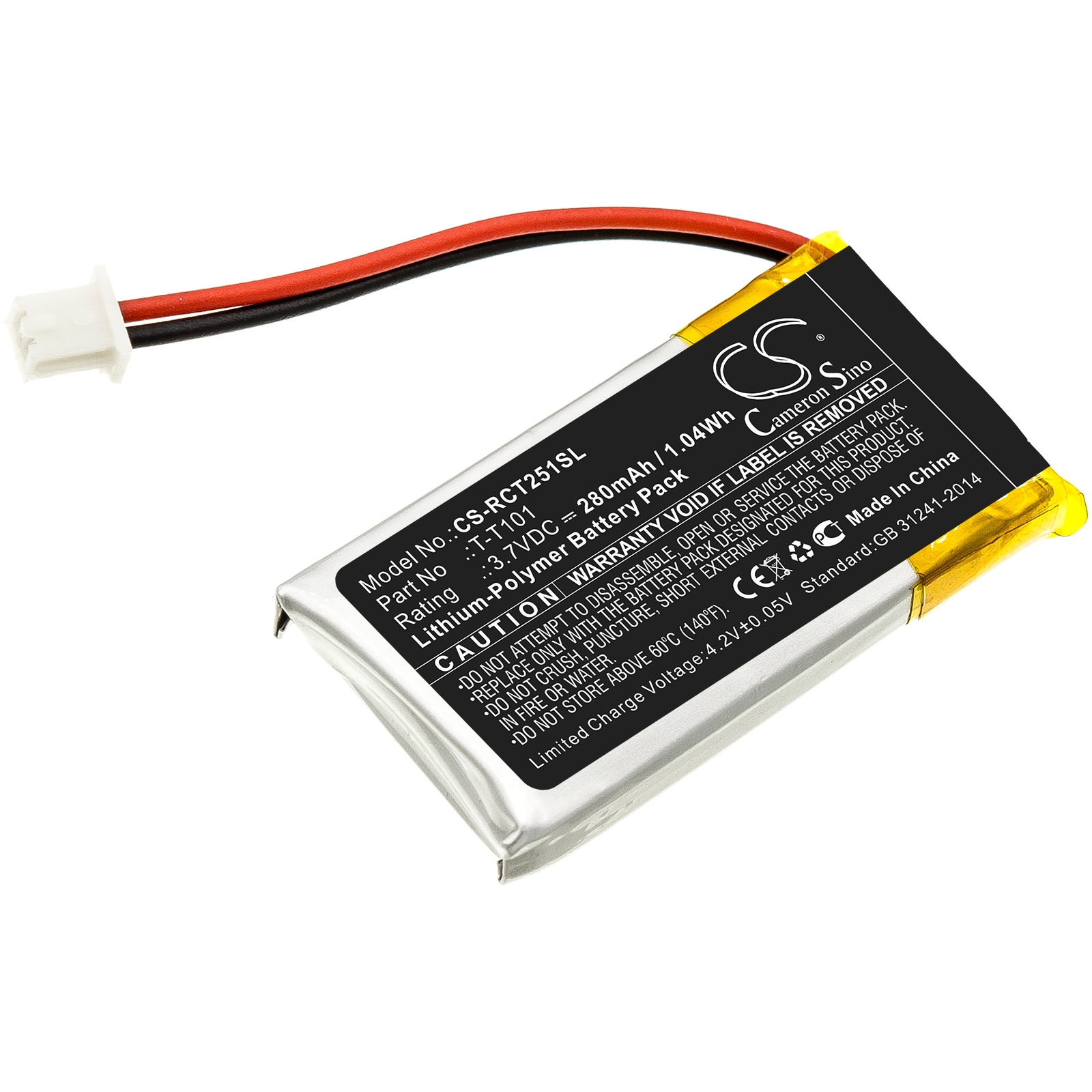 Batteri til trådløst headset til RCA 25111, 25270, 25211 og andre