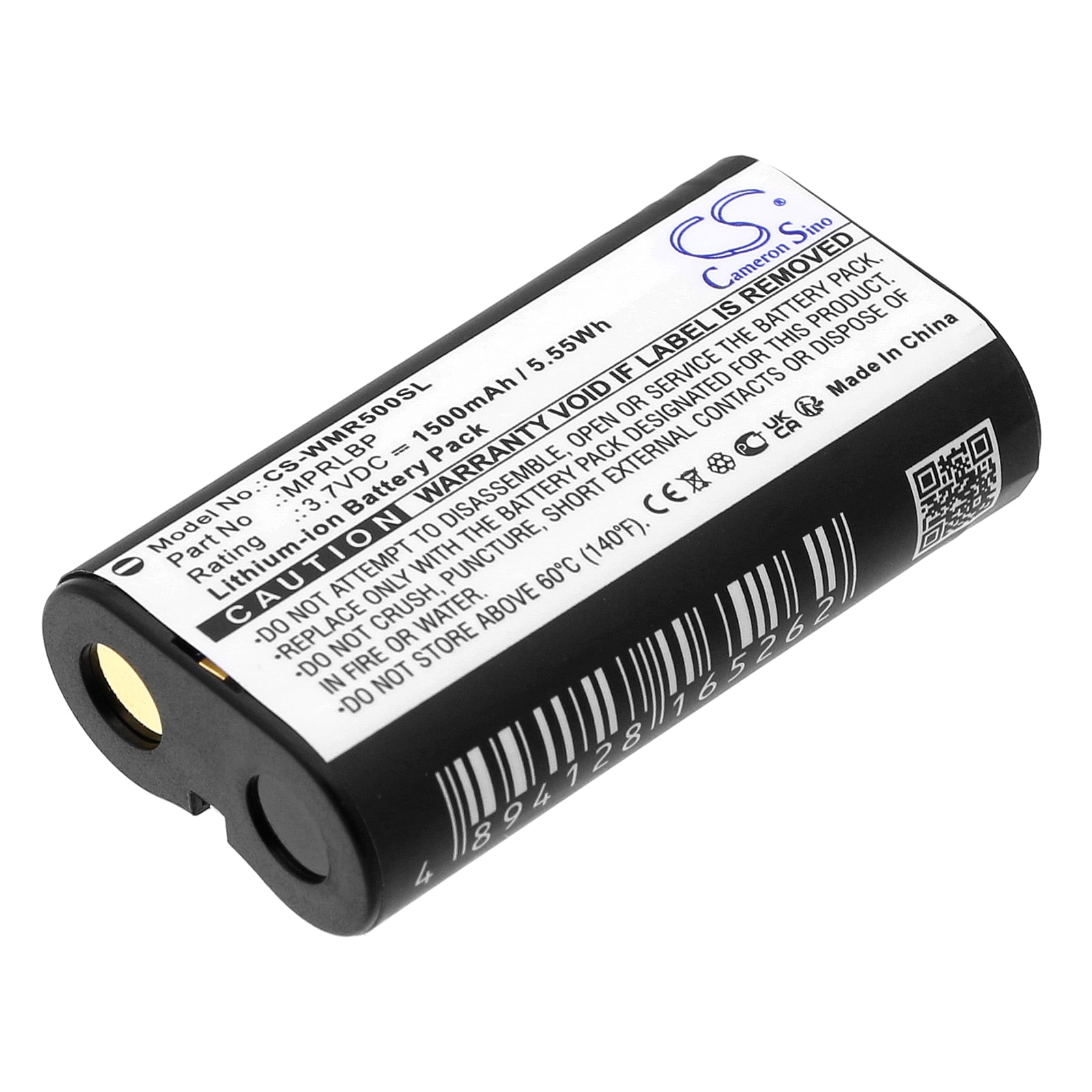 Batteri til trådløst headset til Wisycom MPR50-IEM, MPR30-ENG, MTP60 og andre.