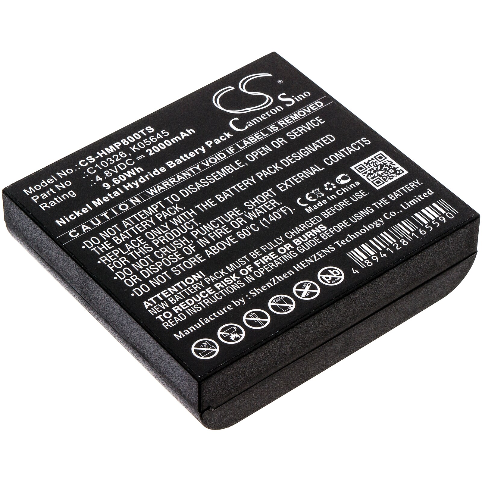 Batteri til trådløst headset til HME BP800 Beltpack