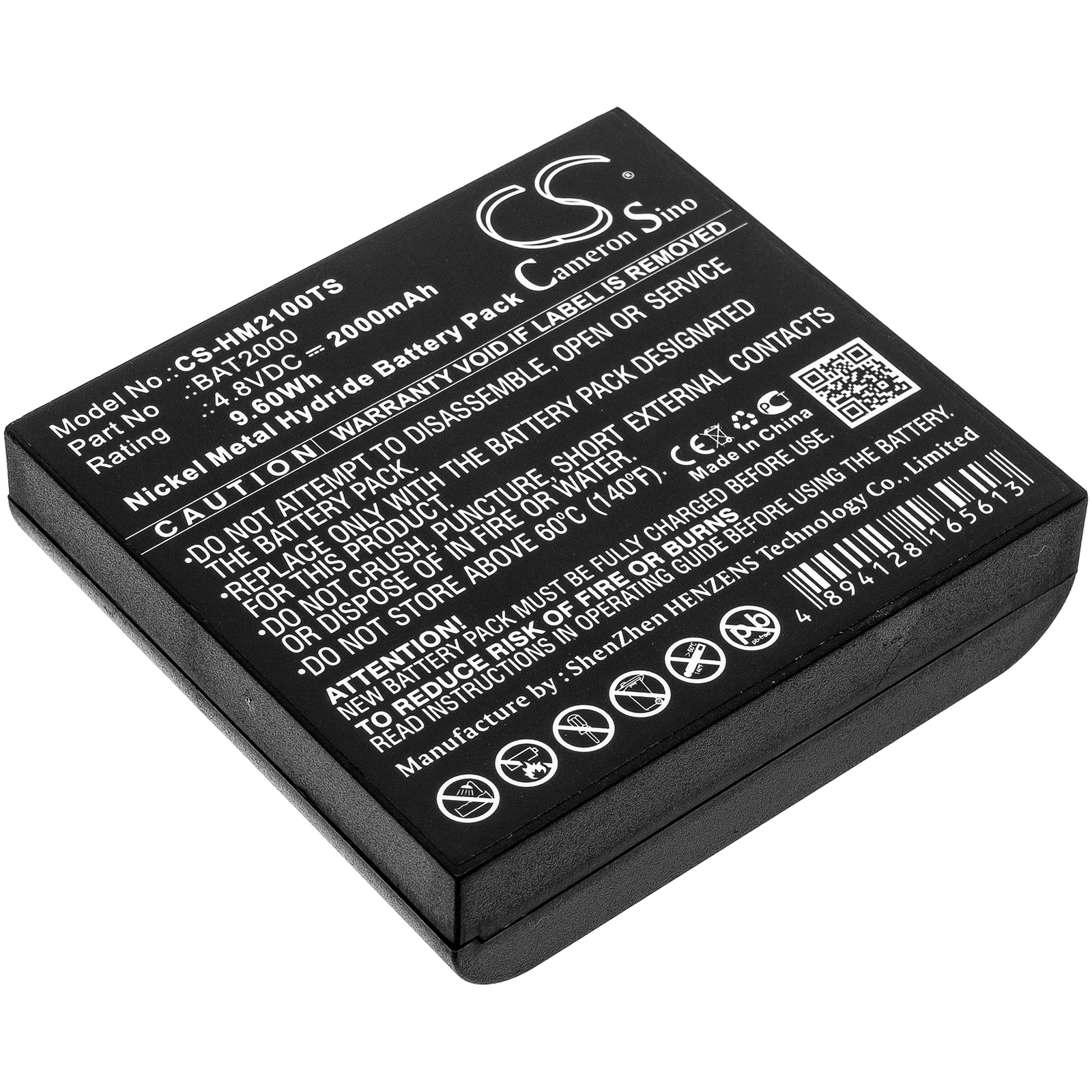 Batteri til trådløst headset til HME COM 2000