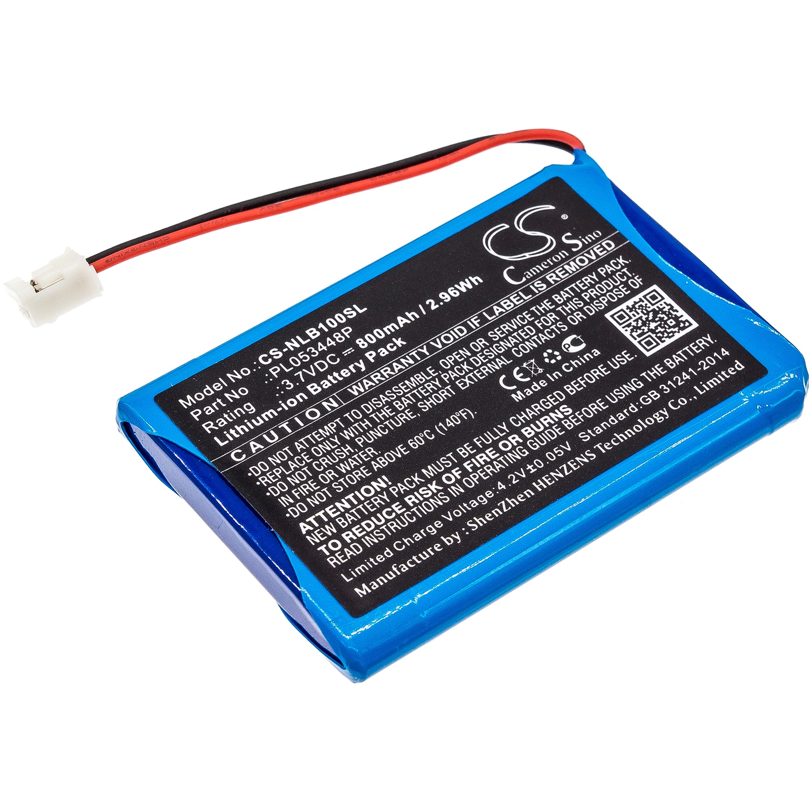 Batteri til trådløst headset til Nolan N-COM B1, N43, N71 og andre