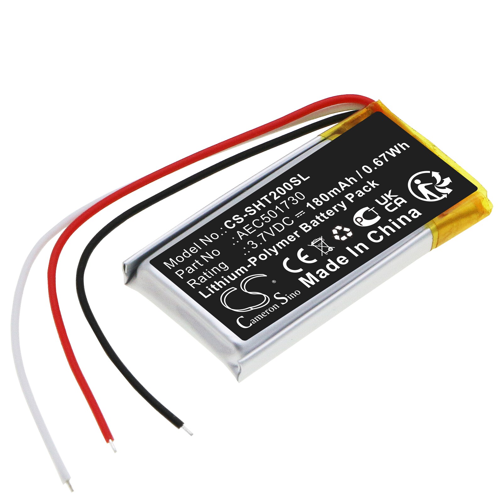 Batteri til Shure RMCE-BT2 trådløst headset